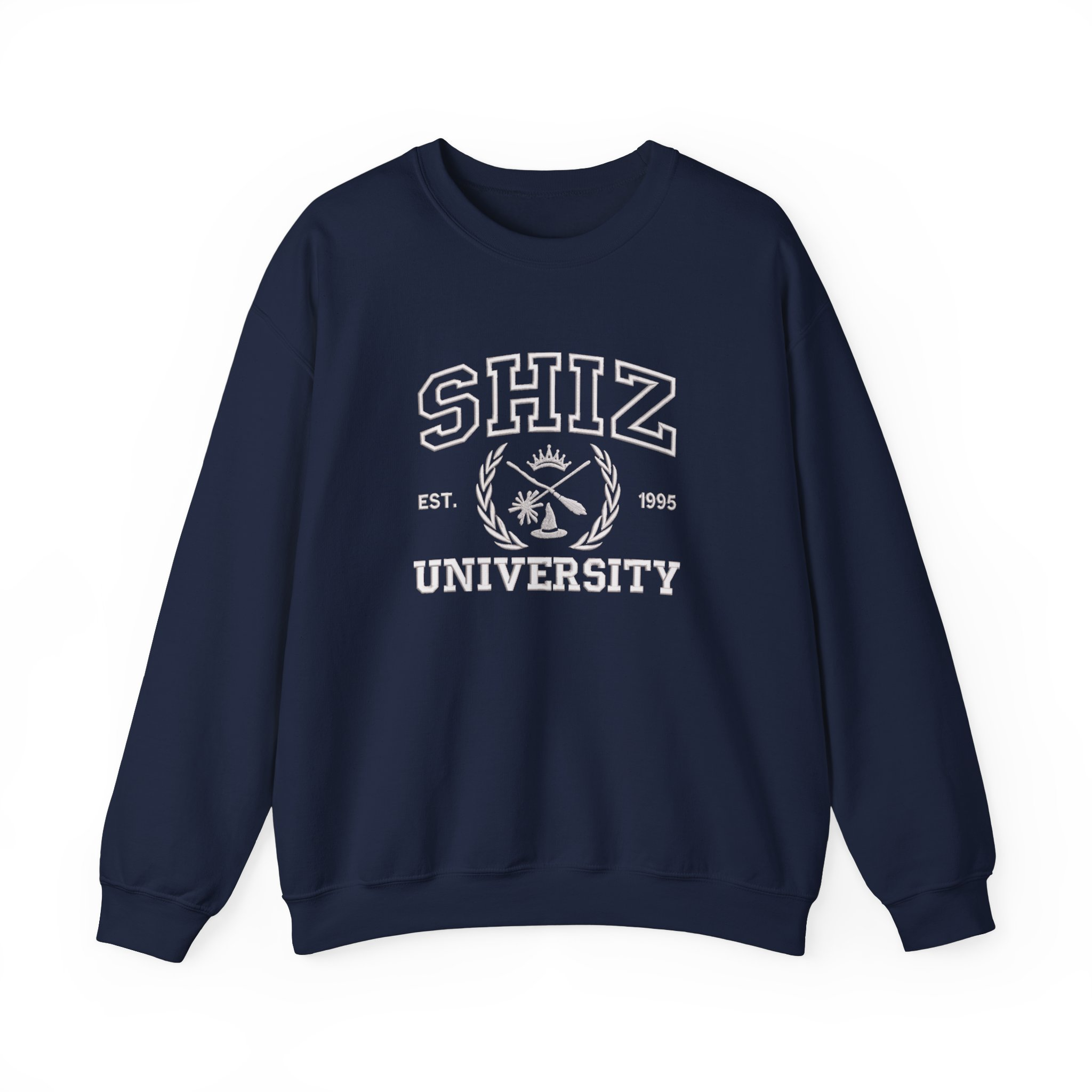 SHIZ Est.1995 University Arch Leaves Embroidered Sweatshirt