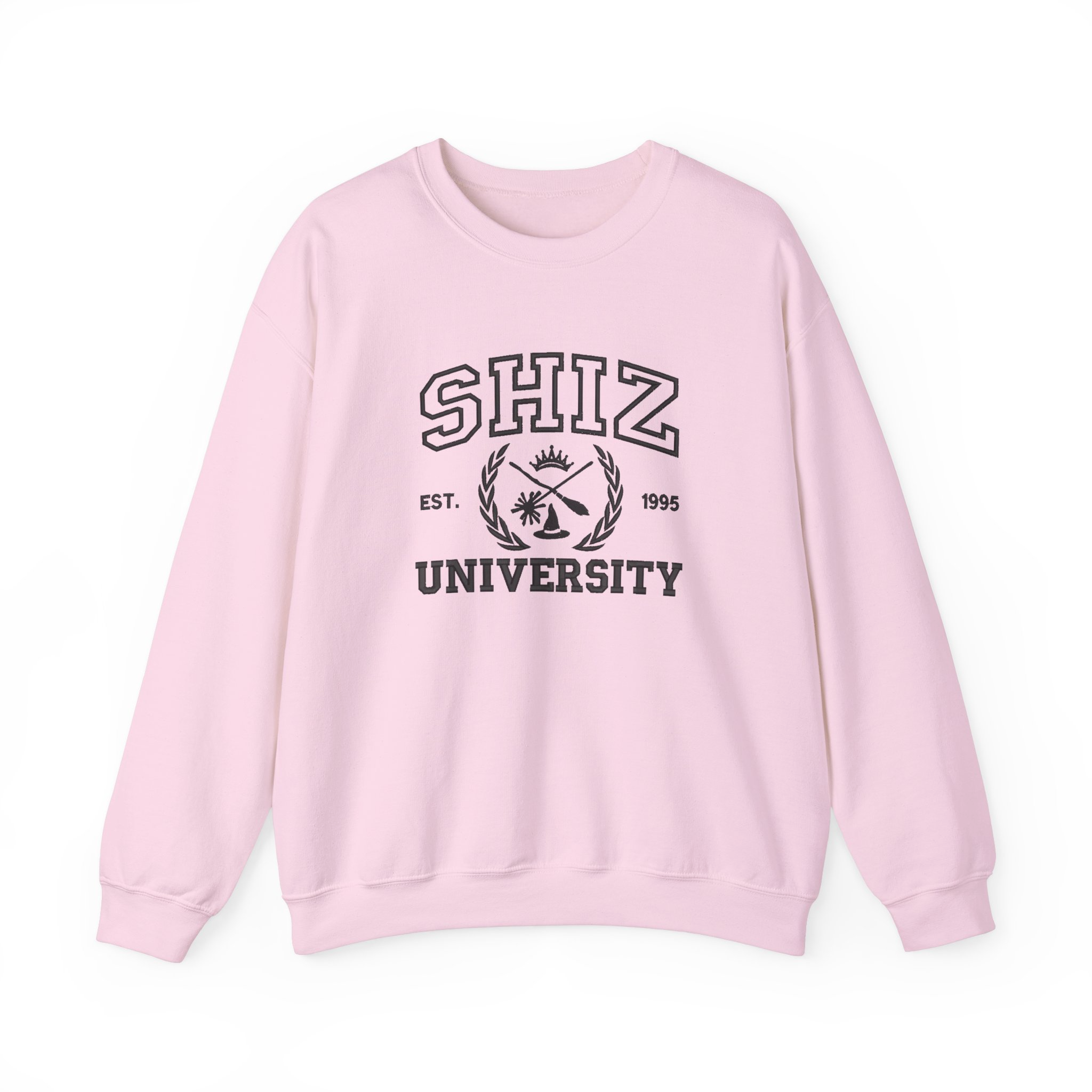 SHIZ Est.1995 University Arch Leaves Embroidered Sweatshirt