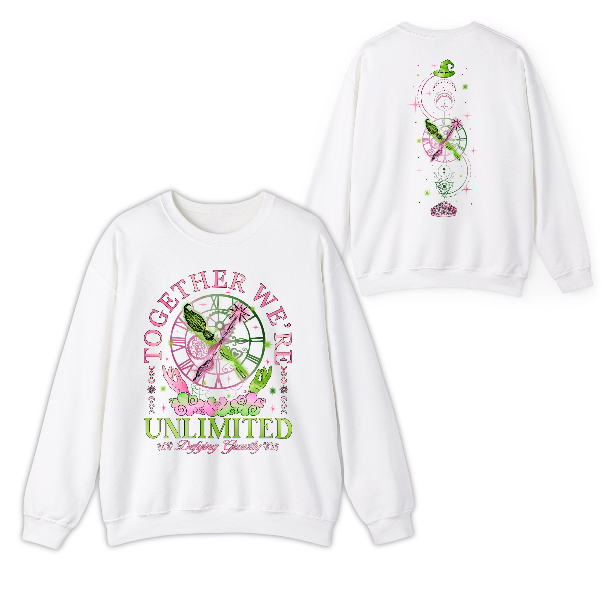 Wizard Broomstick Magic Wand Together We’re Unlimited 2-Side Sweatshirt