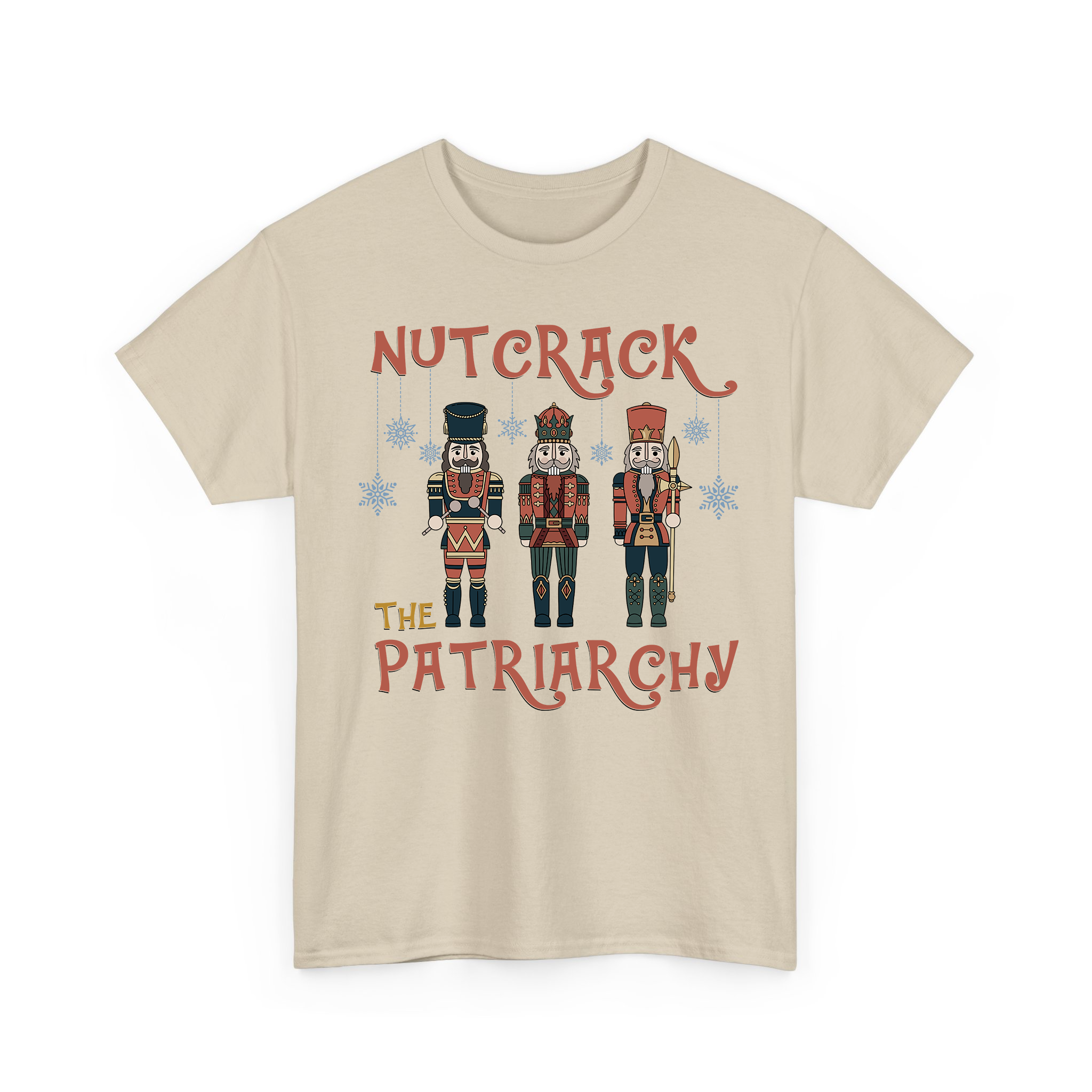 Nutcrack The Partriarchy Vintage Christmas T-shirt