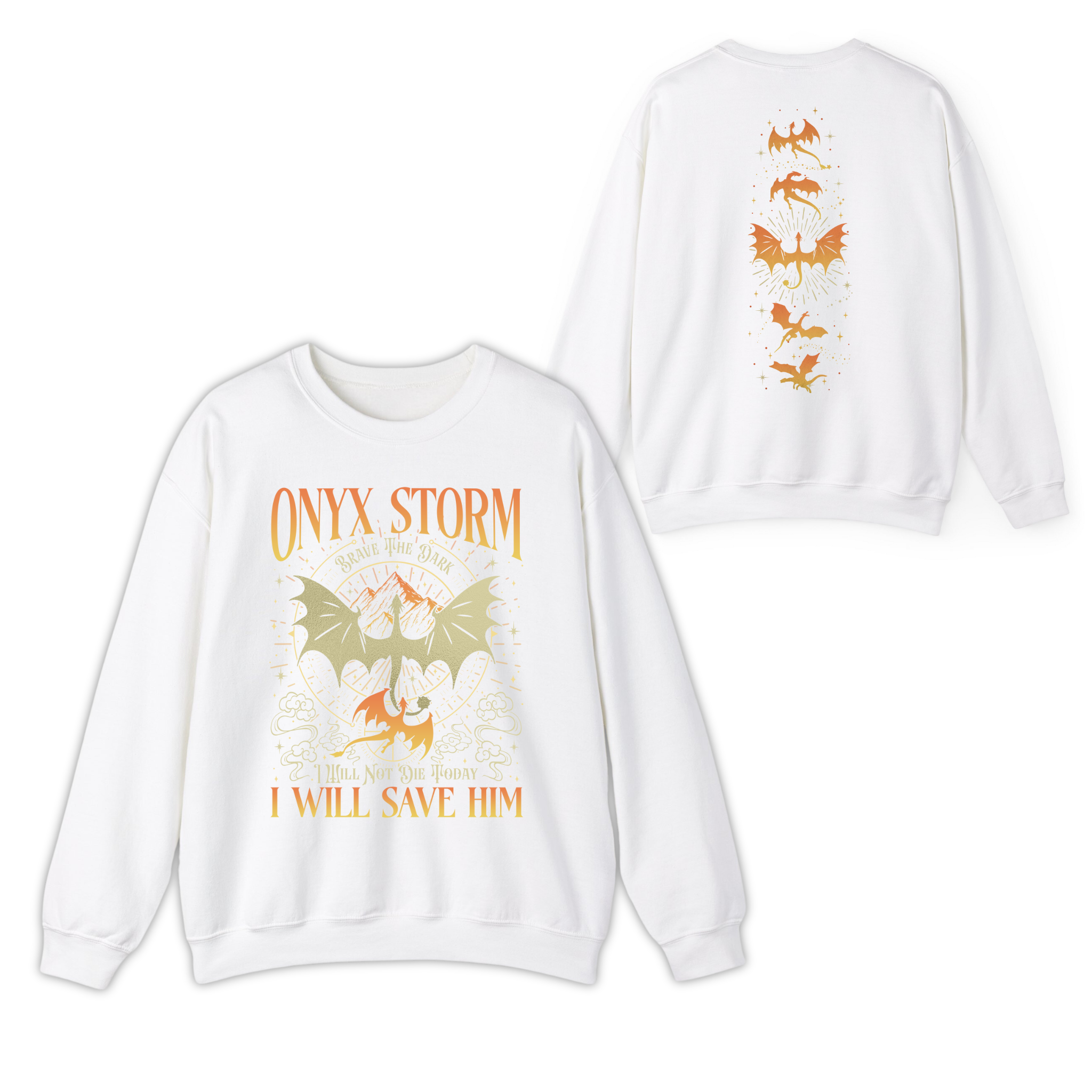 Fourth Wing Series Onyx Storm Dragon Rider 2-Side Sweatshirt