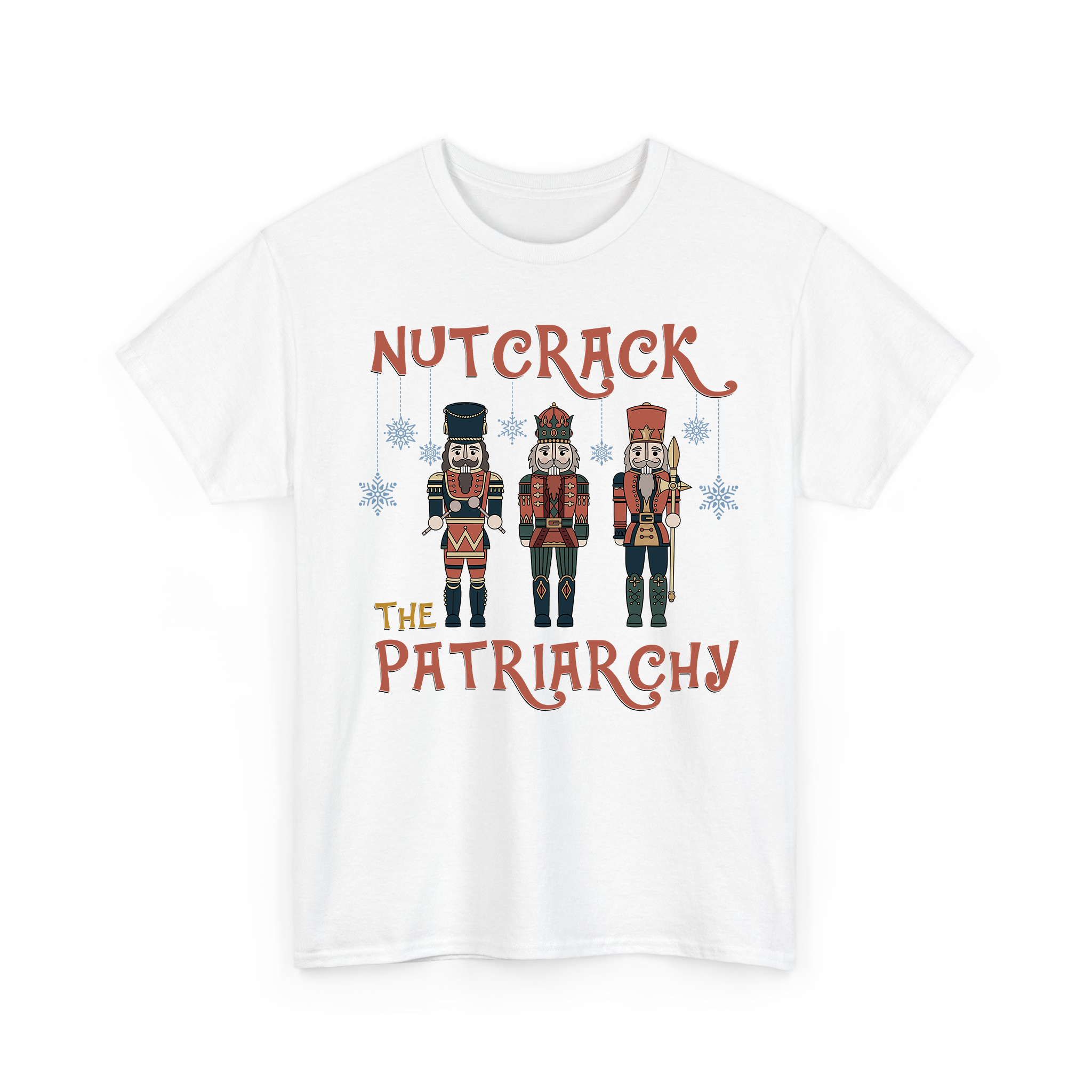 Nutcrack The Partriarchy Vintage Christmas T-shirt