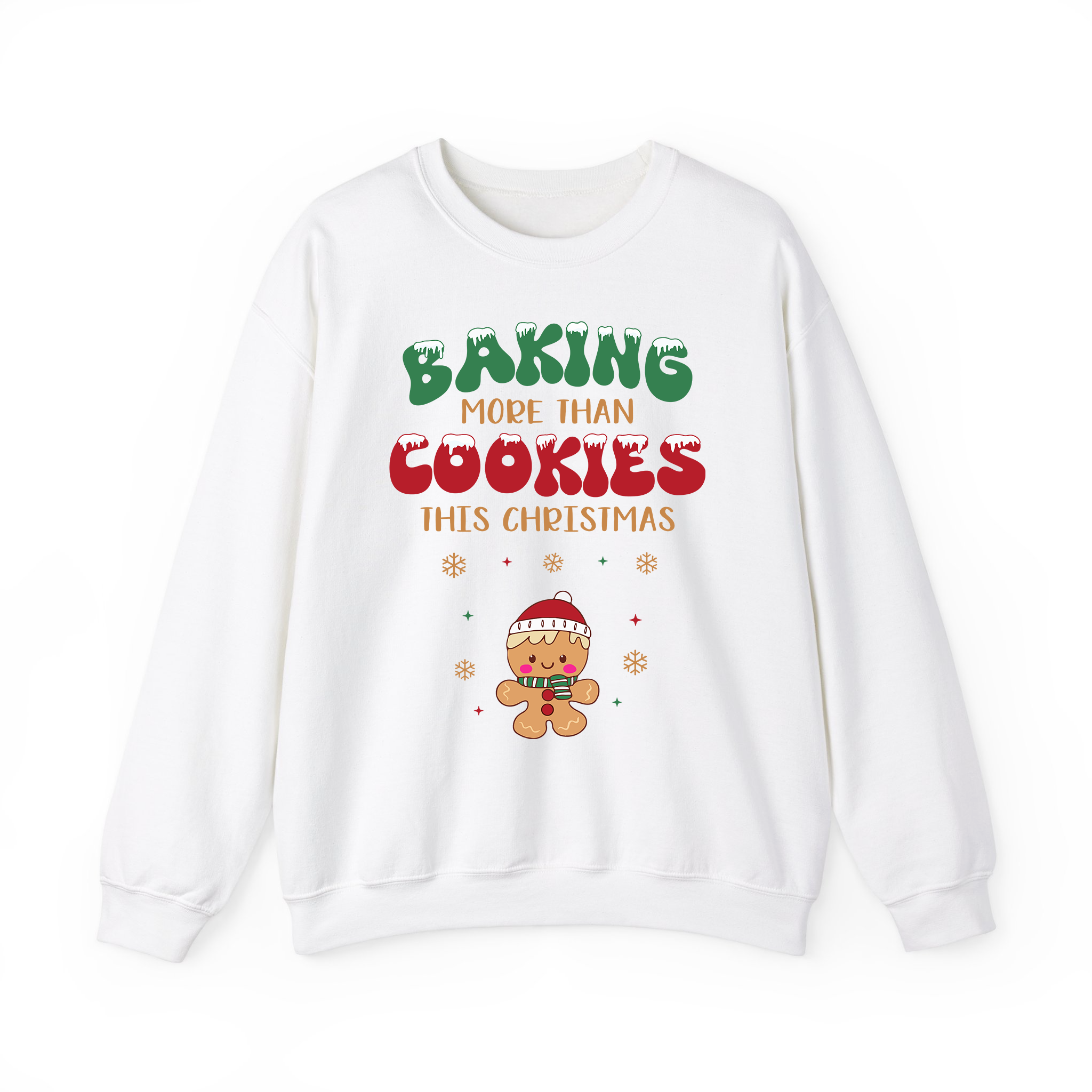 Pregnancy Announcement With Baking More Than Cookies This Christmas Sweatshirt