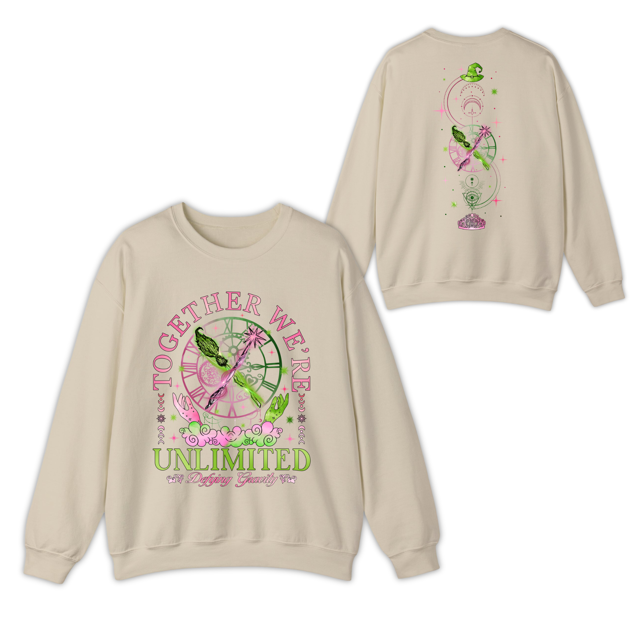 Wizard Broomstick Magic Wand Together We’re Unlimited 2-Side Sweatshirt