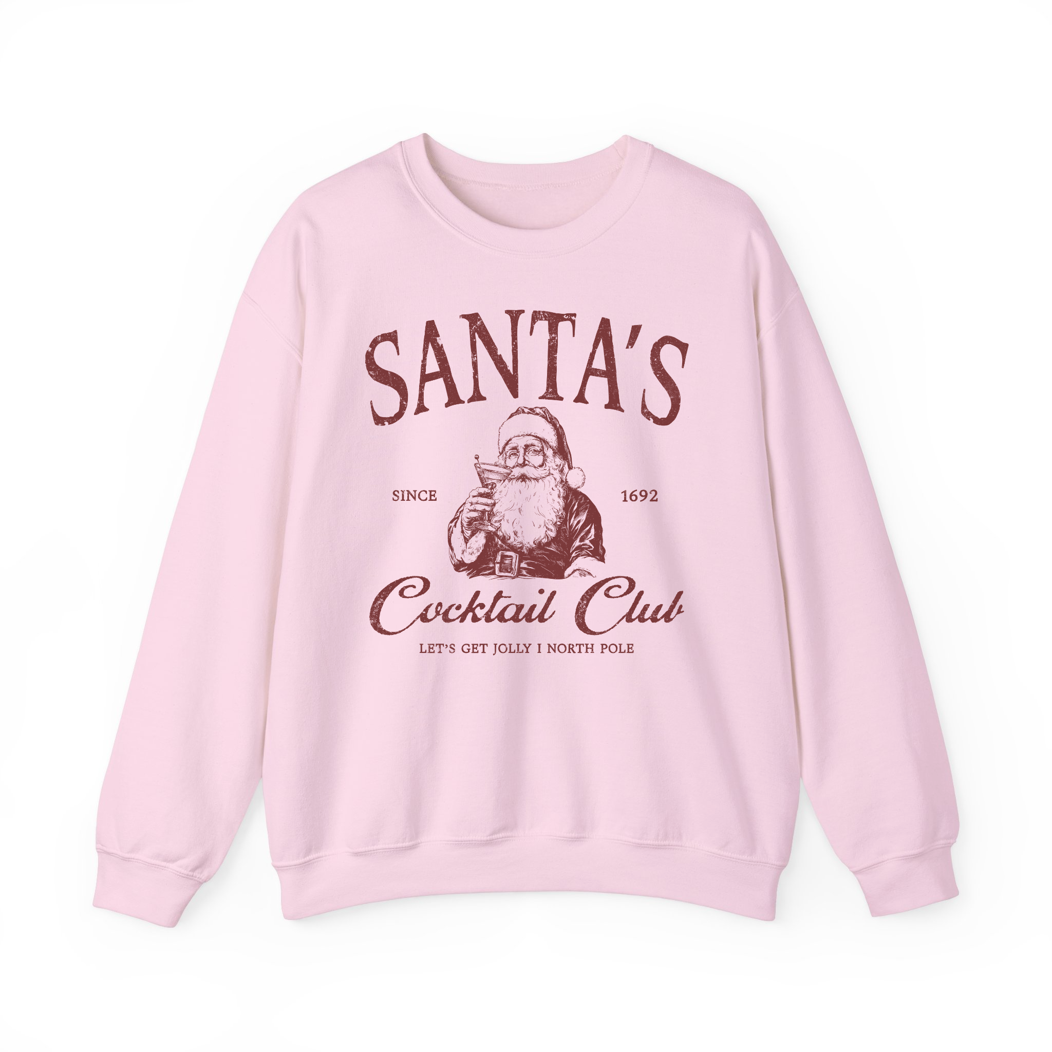 Retro Santa's Cocktail Club Since 1692 Sweatshirt