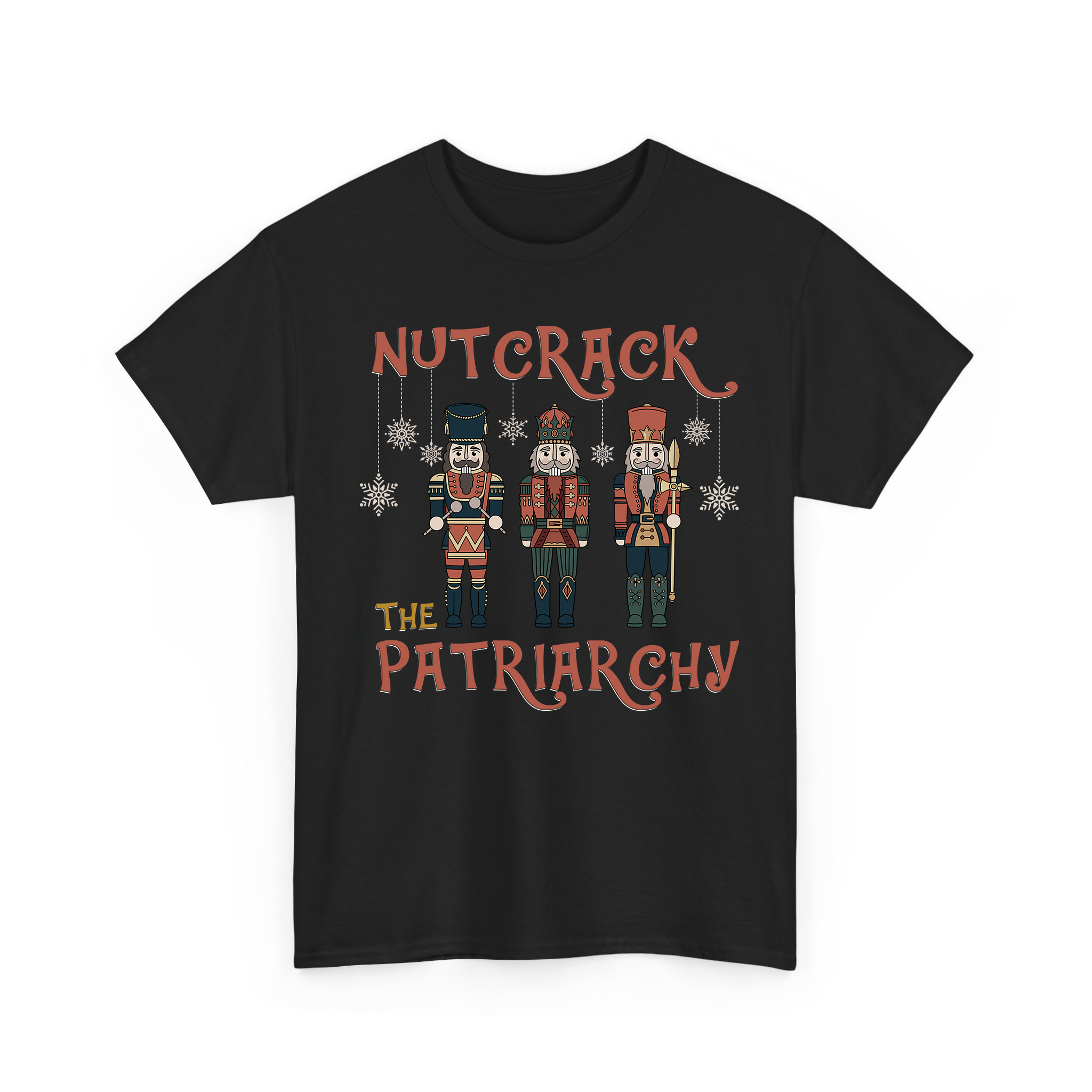 Nutcrack The Partriarchy Vintage Christmas T-shirt