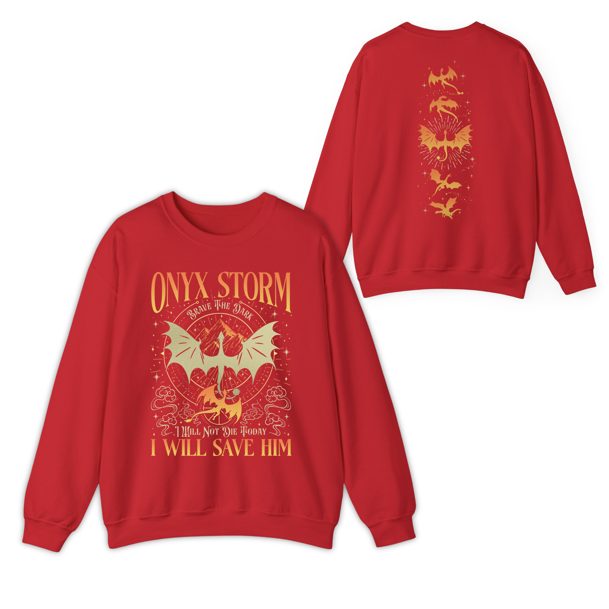 Fourth Wing Series Onyx Storm Dragon Rider 2-Side Sweatshirt