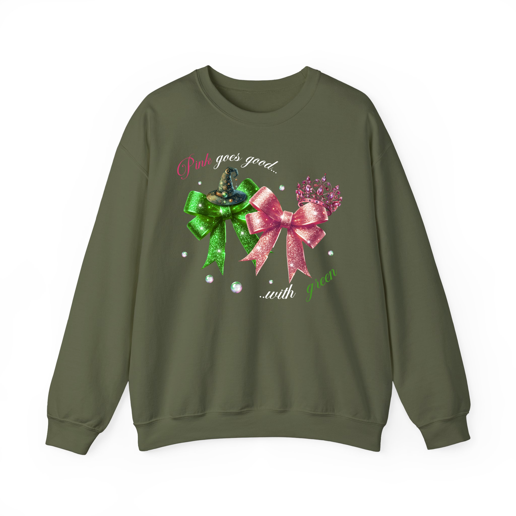 Pink Goes Good With Green Sweatshrit, Wizard Movie Merch