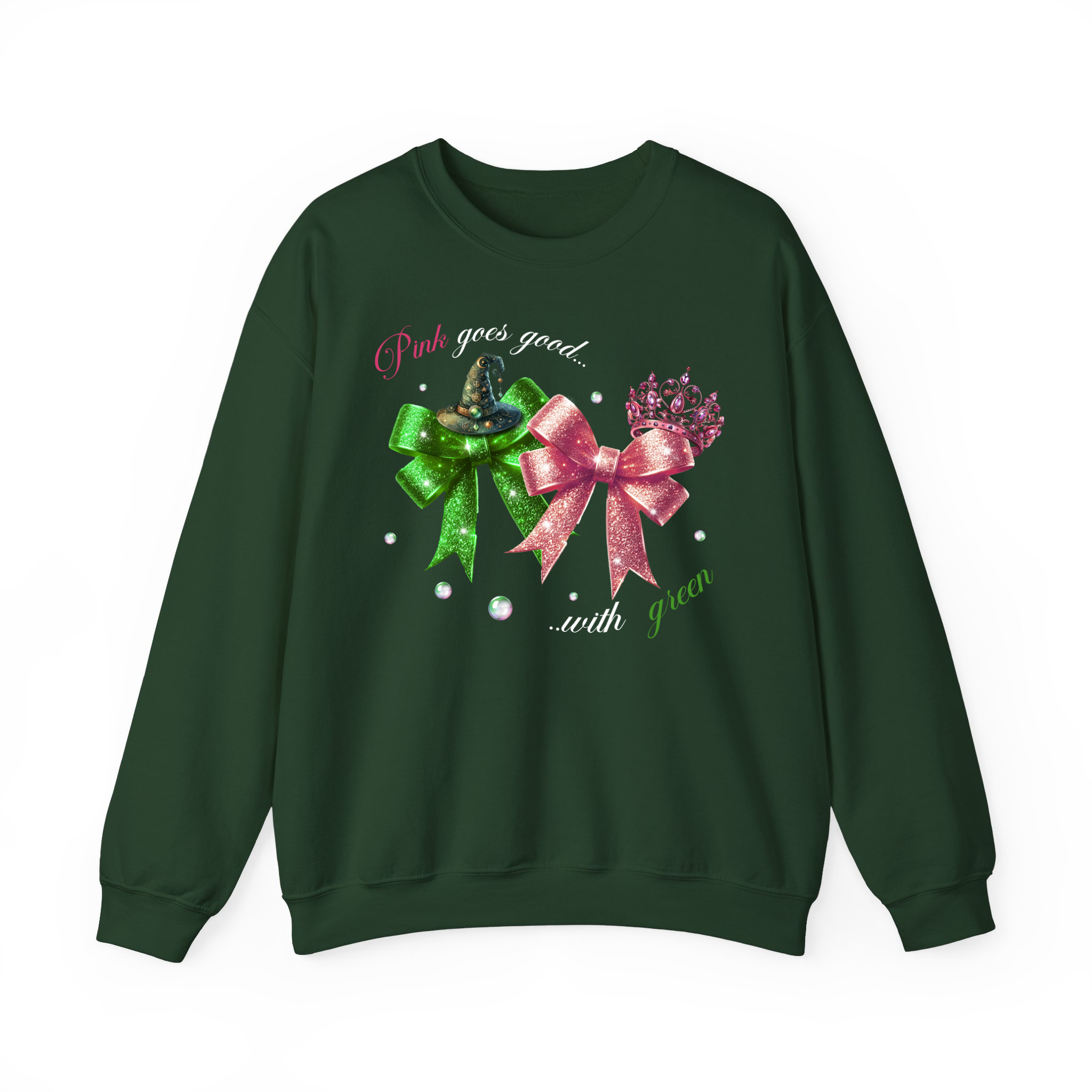 Pink Goes Good With Green Sweatshrit, Wizard Movie Merch