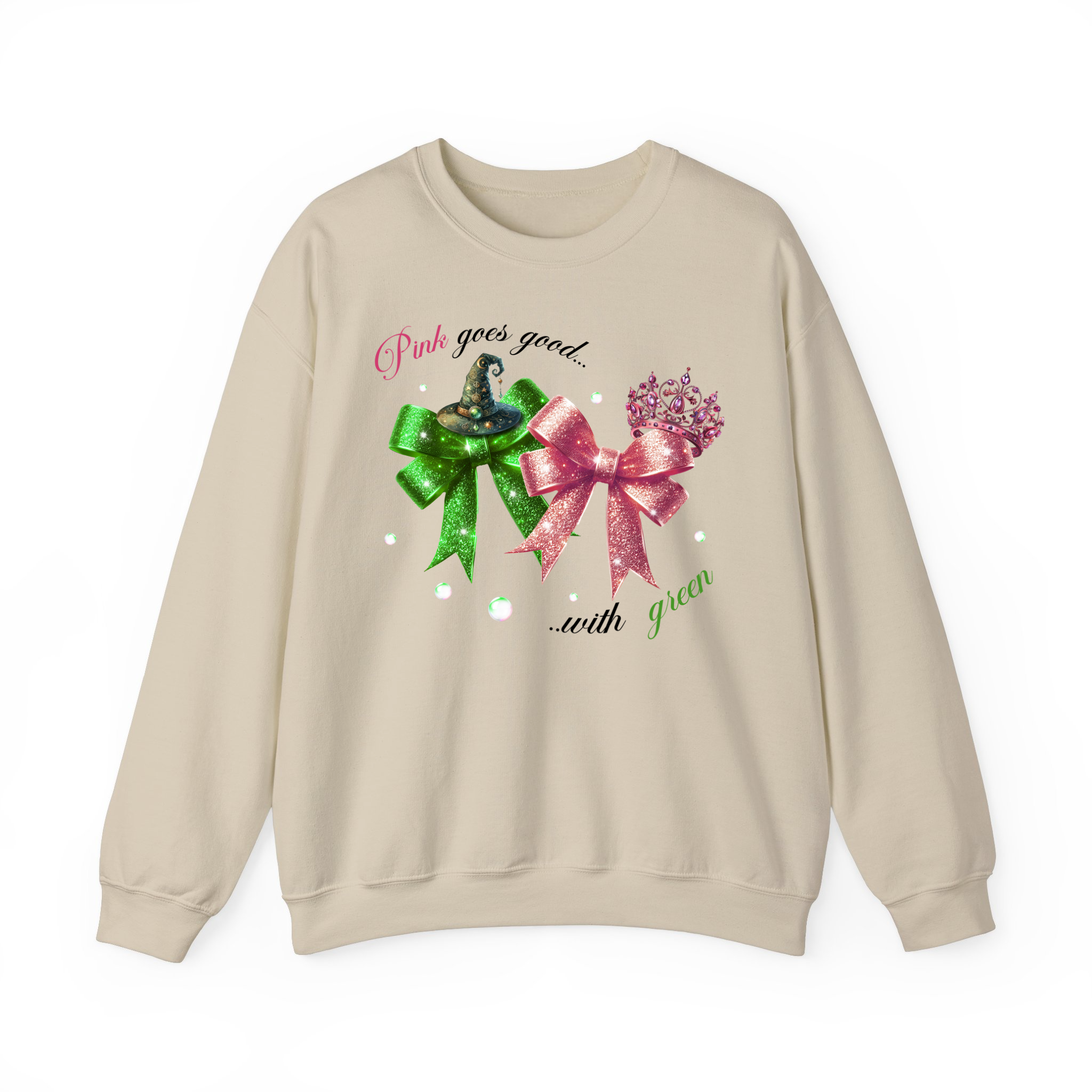 Pink Goes Good With Green Sweatshrit, Wizard Movie Merch