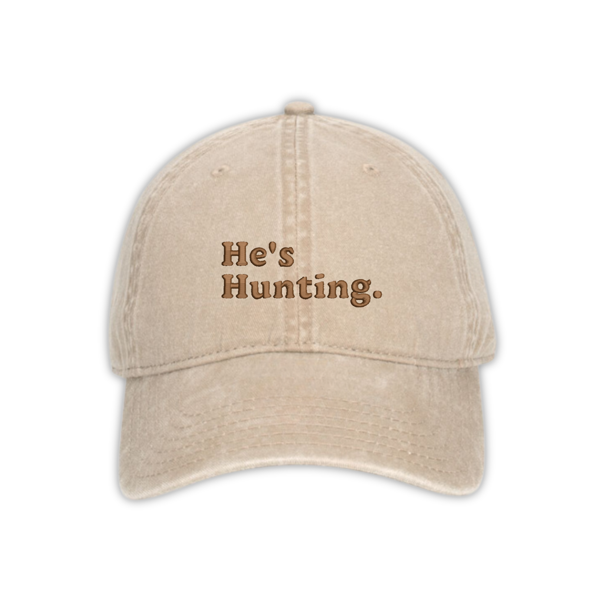 He's Hunting Embroidered Hat, Hunting Season Wife Gift