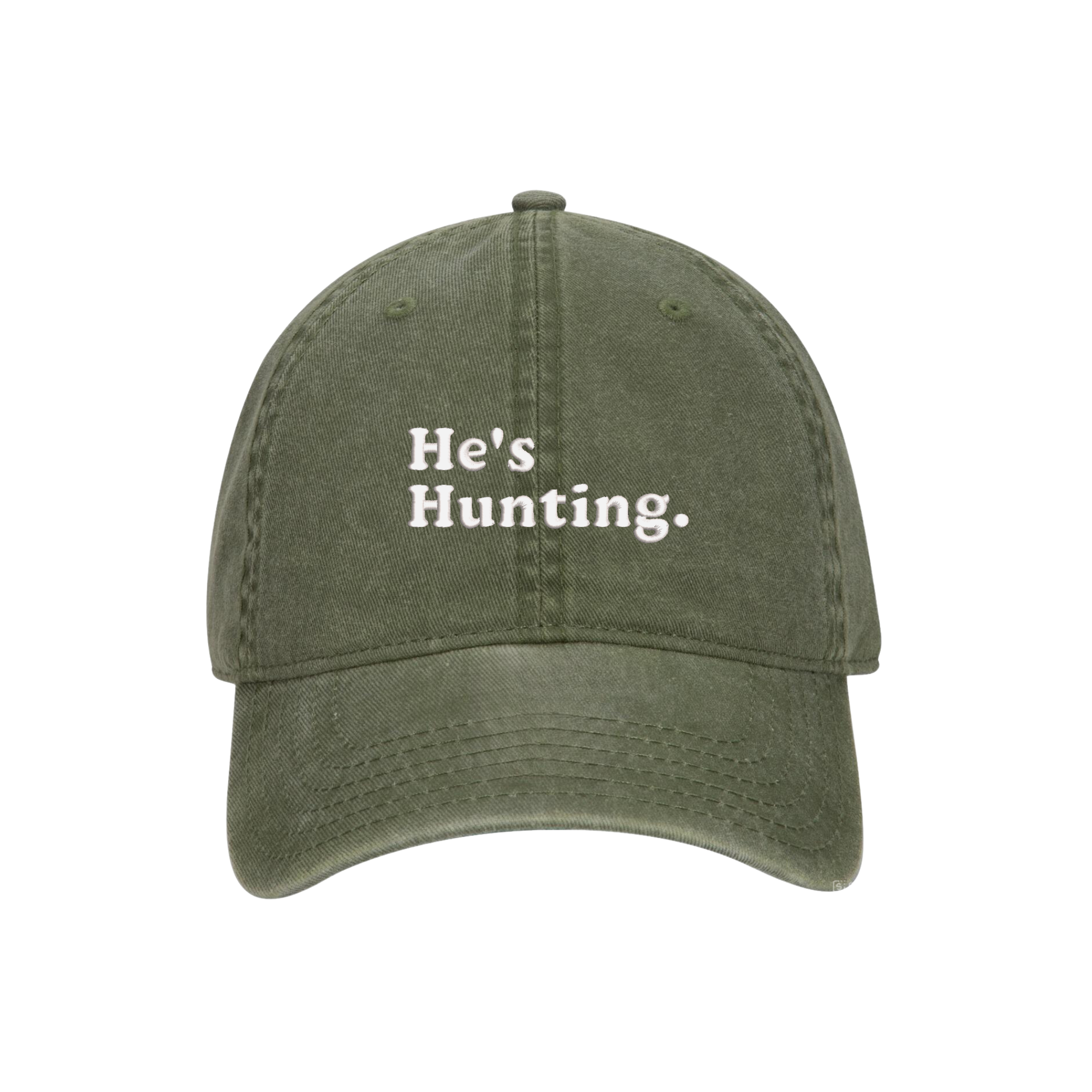 He's Hunting Embroidered Hat, Hunting Season Wife Gift