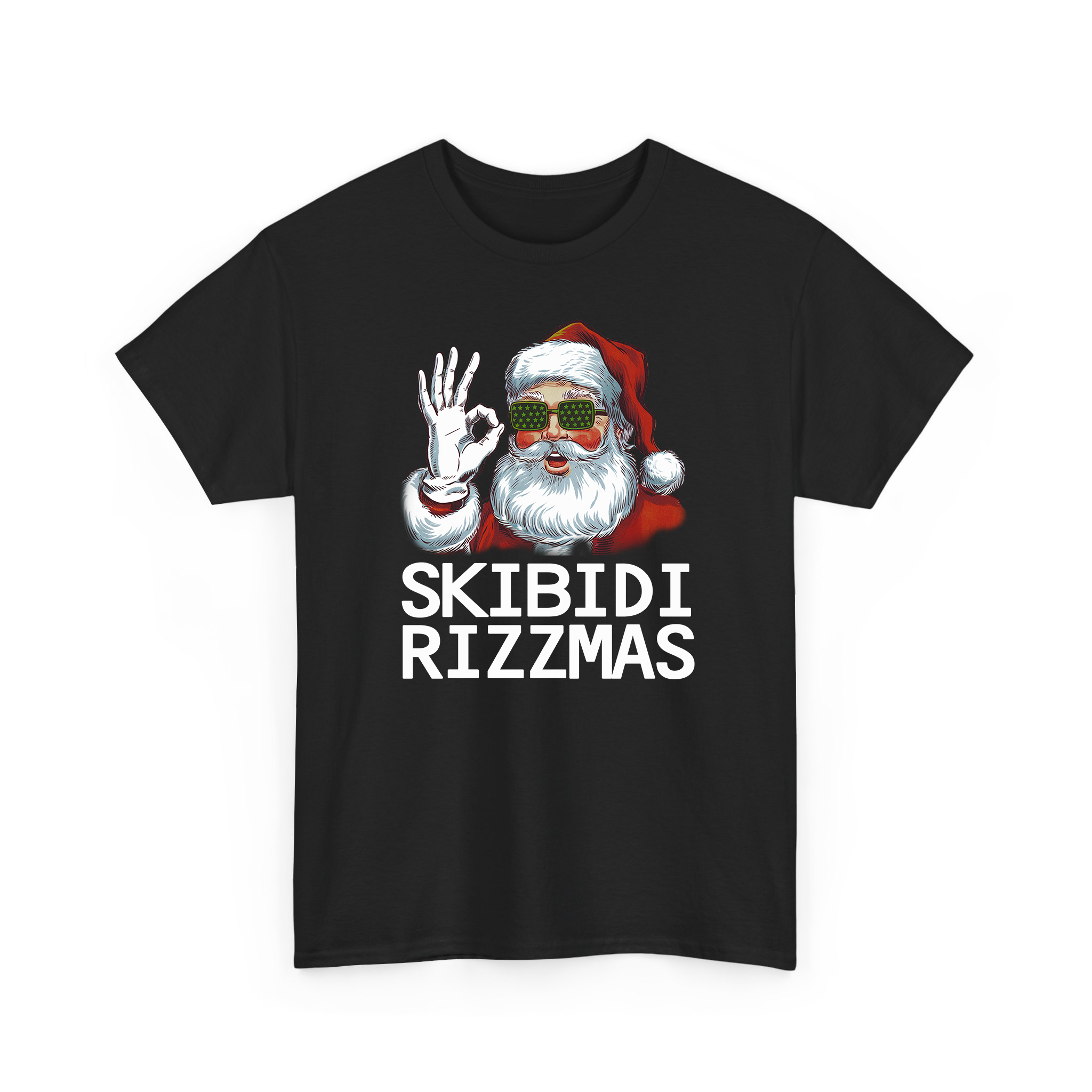 Skibidi Rizzmas Christmas Rizz Santa Claus Charisma T-shirt