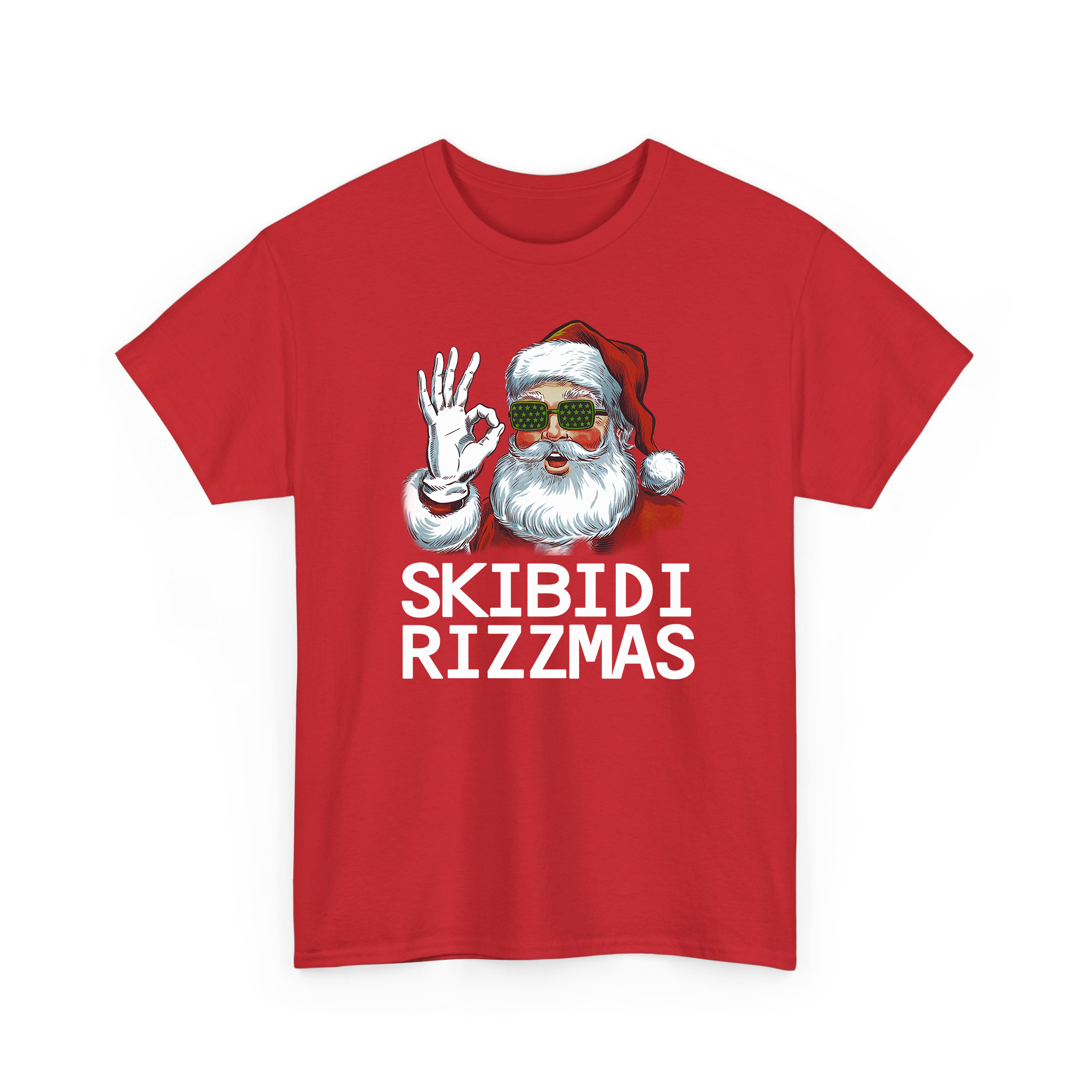 Skibidi Rizzmas Christmas Rizz Santa Claus Charisma T-shirt