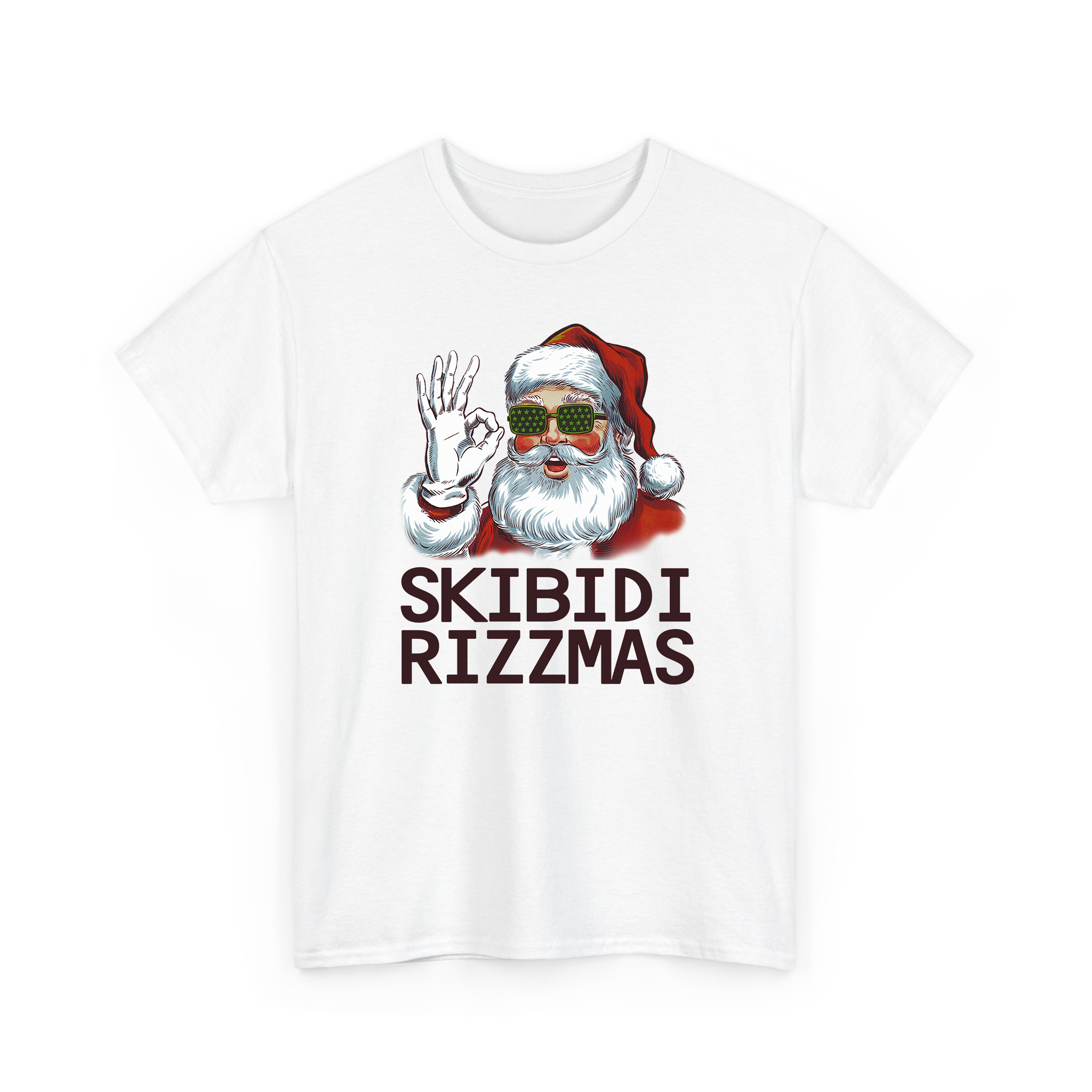 Skibidi Rizzmas Christmas Rizz Santa Claus Charisma T-shirt