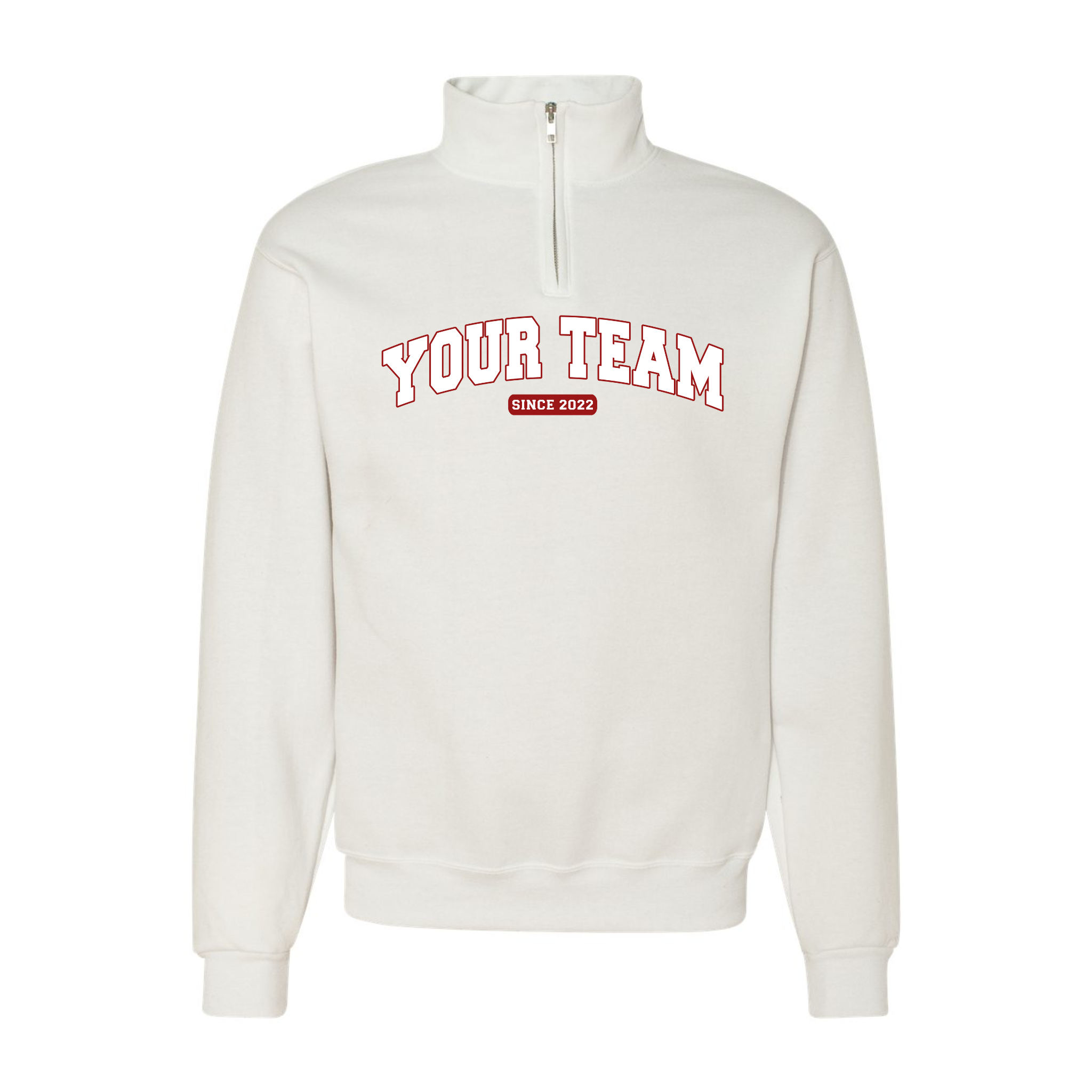 Custom Team Quarter-Zip Sweatshirt With Your Name and Favorite Number