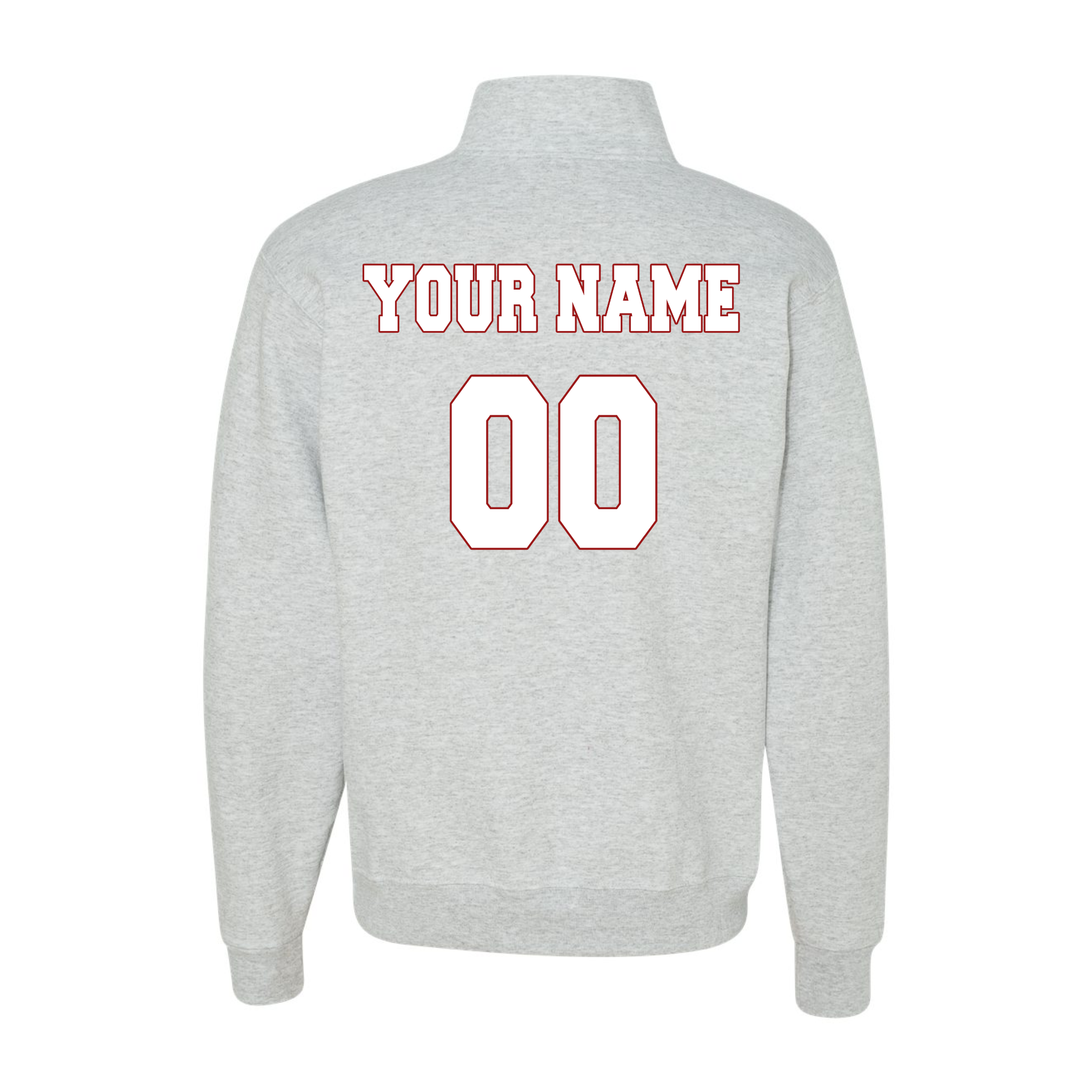 Custom Team Quarter-Zip Sweatshirt With Your Name and Favorite Number