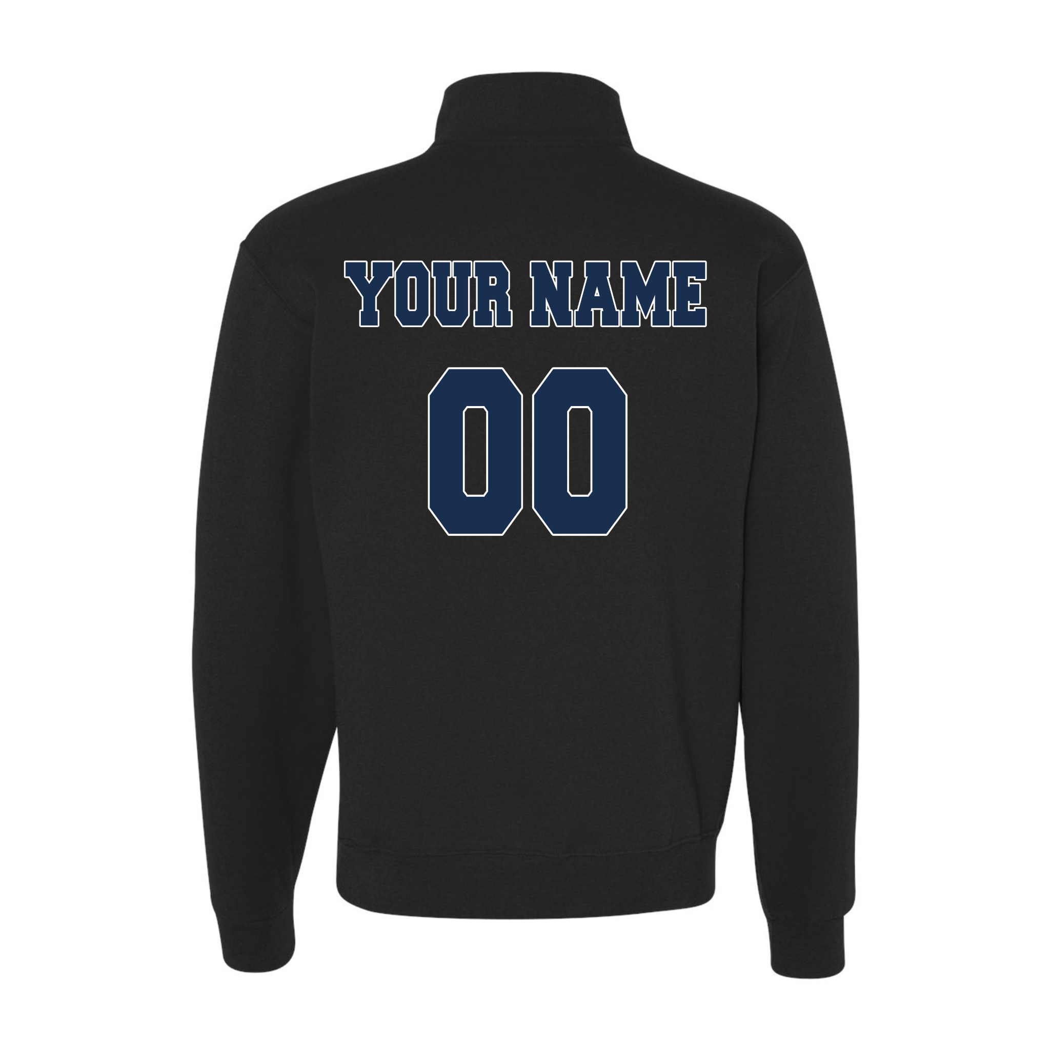 Custom Team Quarter-Zip Sweatshirt With Your Name and Favorite Number