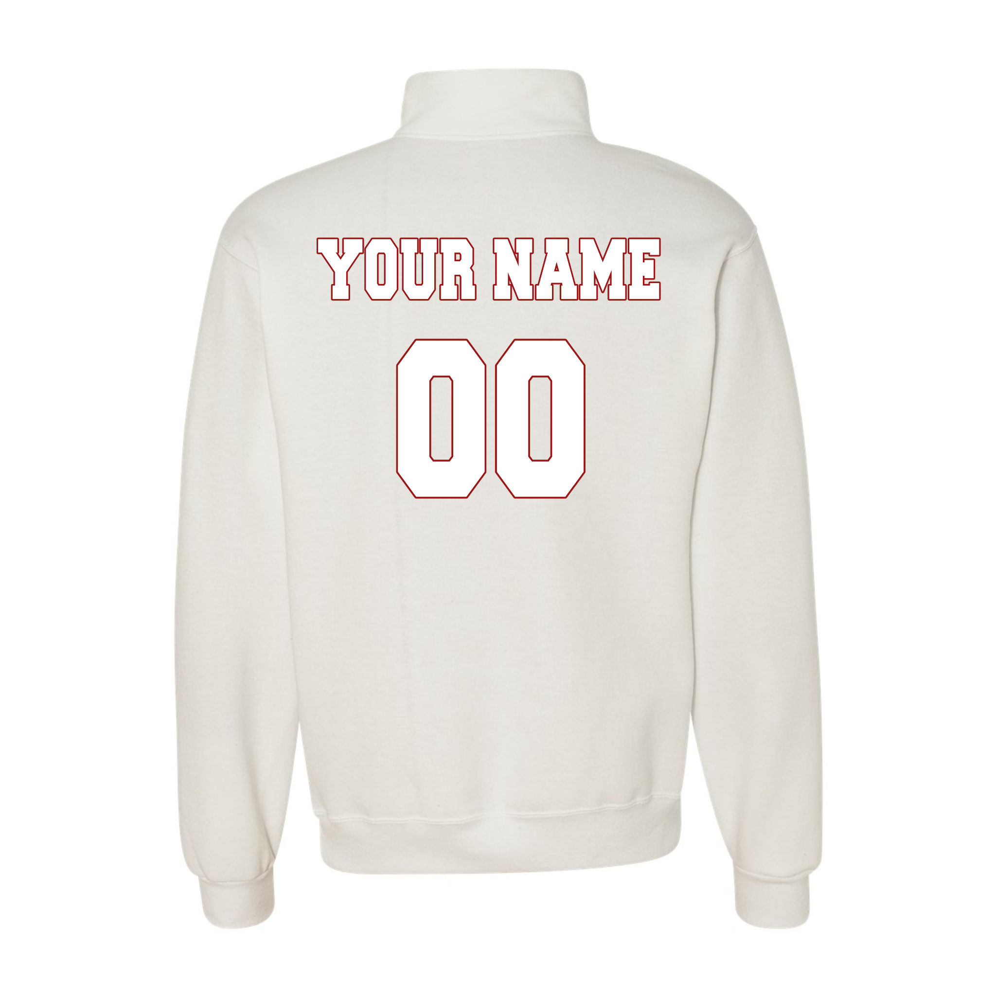 Custom Team Quarter-Zip Sweatshirt With Your Name and Favorite Number