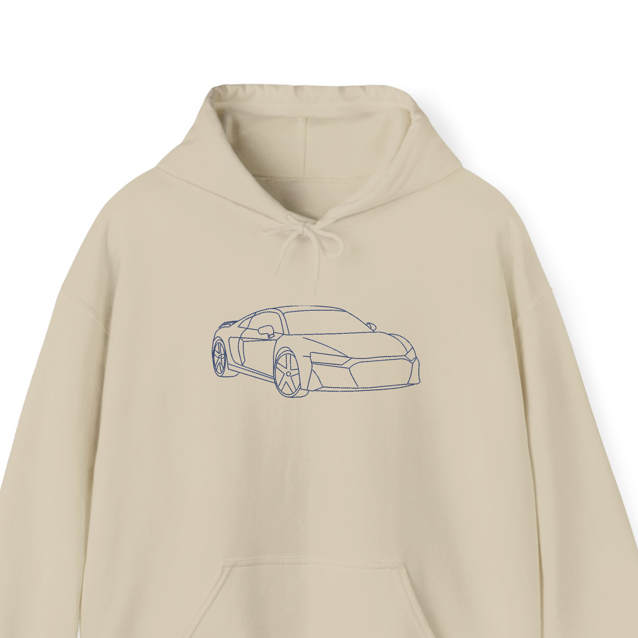 Custom Your Car Outline Embroidered Sweatshirt, Hoodie, Personalized Dad/Boyfriend Gift