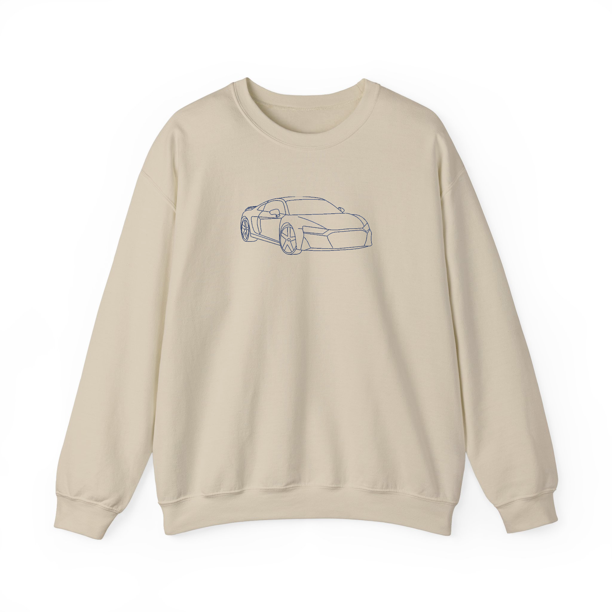 Custom Your Car Outline Embroidered Sweatshirt, Hoodie, Personalized Dad/Boyfriend Gift