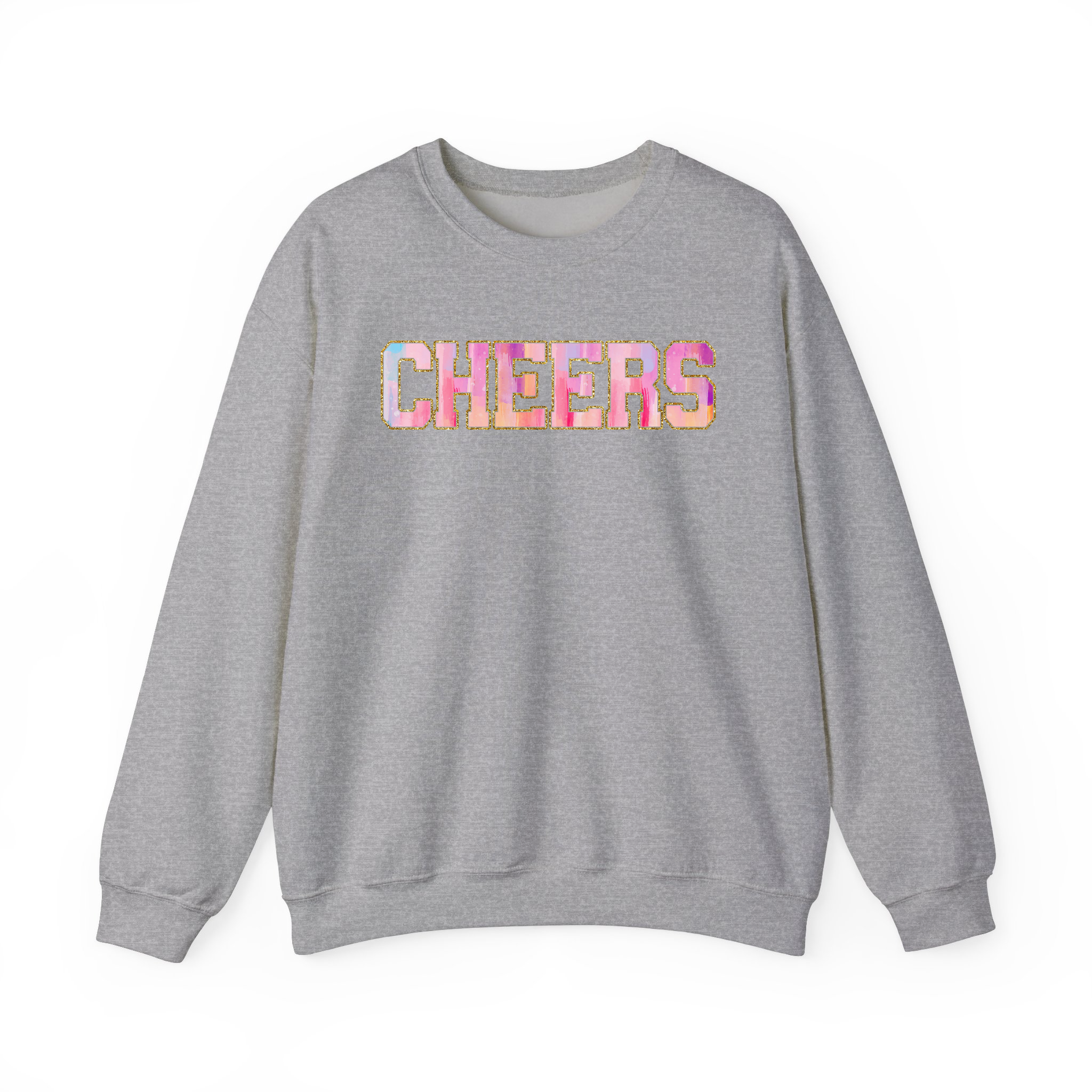 CHEERS Glitter Printing Sweatshirt, New Year Eve 2025