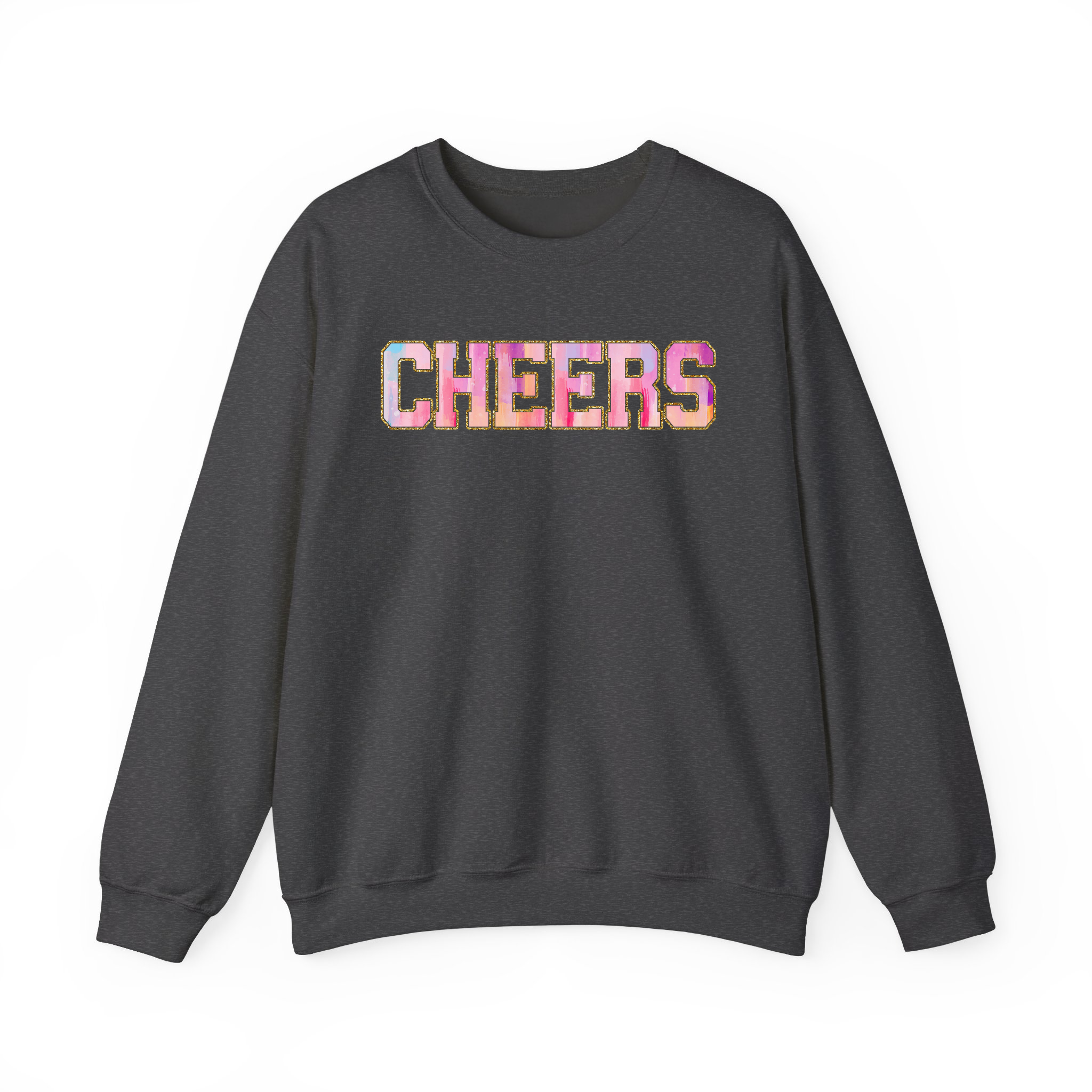 CHEERS Glitter Printing Sweatshirt, New Year Eve 2025