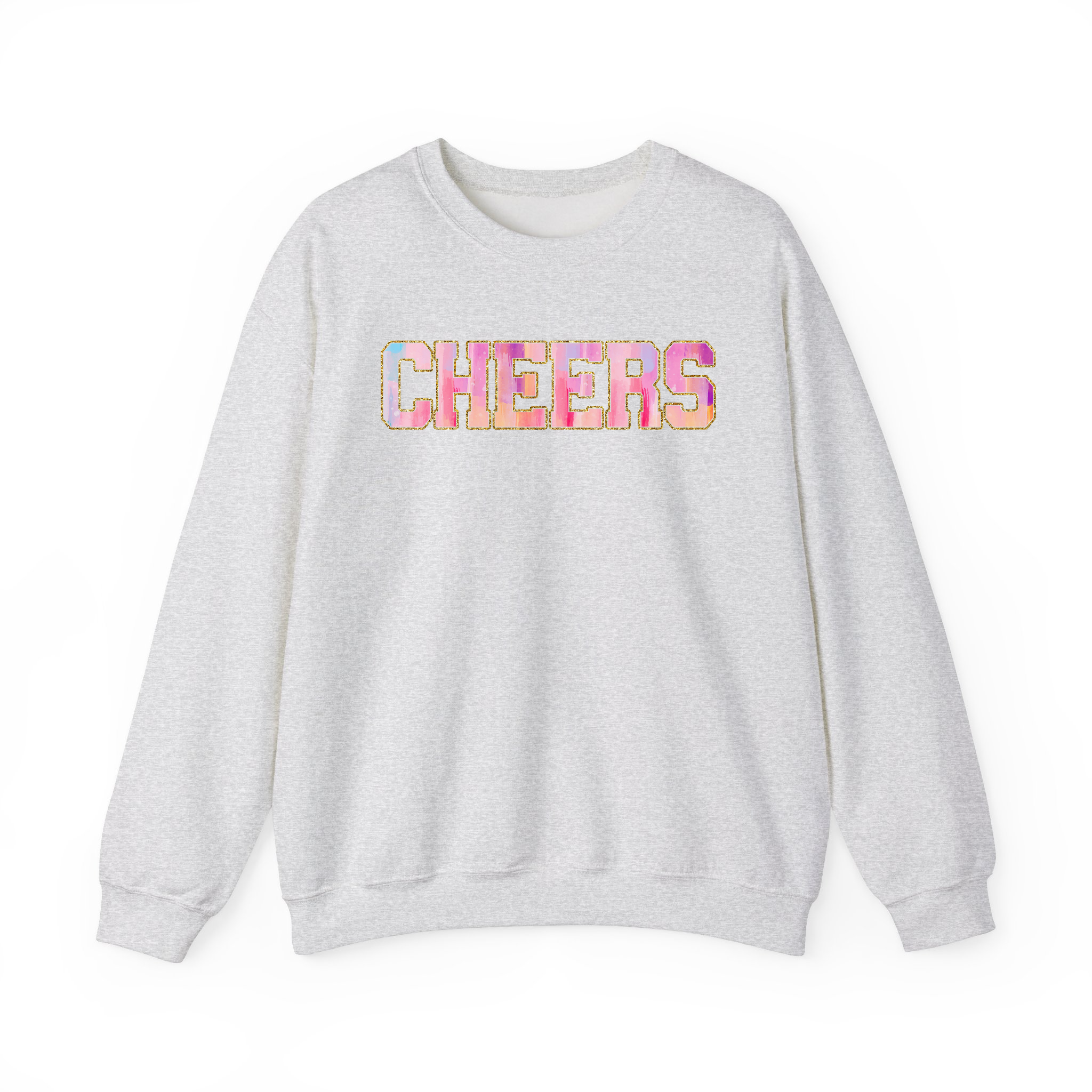 CHEERS Glitter Printing Sweatshirt, New Year Eve 2025