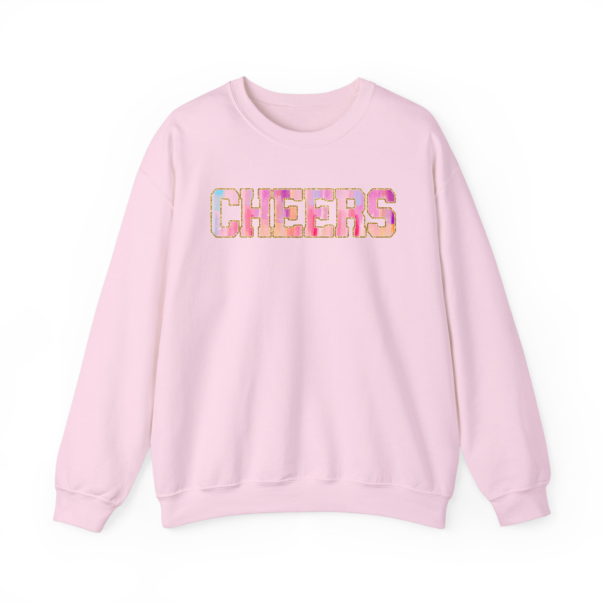 CHEERS Glitter Printing Sweatshirt, New Year Eve 2025