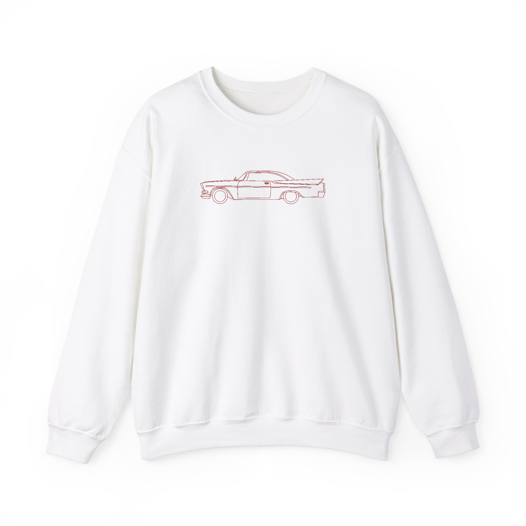 Custom Your Car Outline Embroidered Sweatshirt, Hoodie, Personalized Dad/Boyfriend Gift