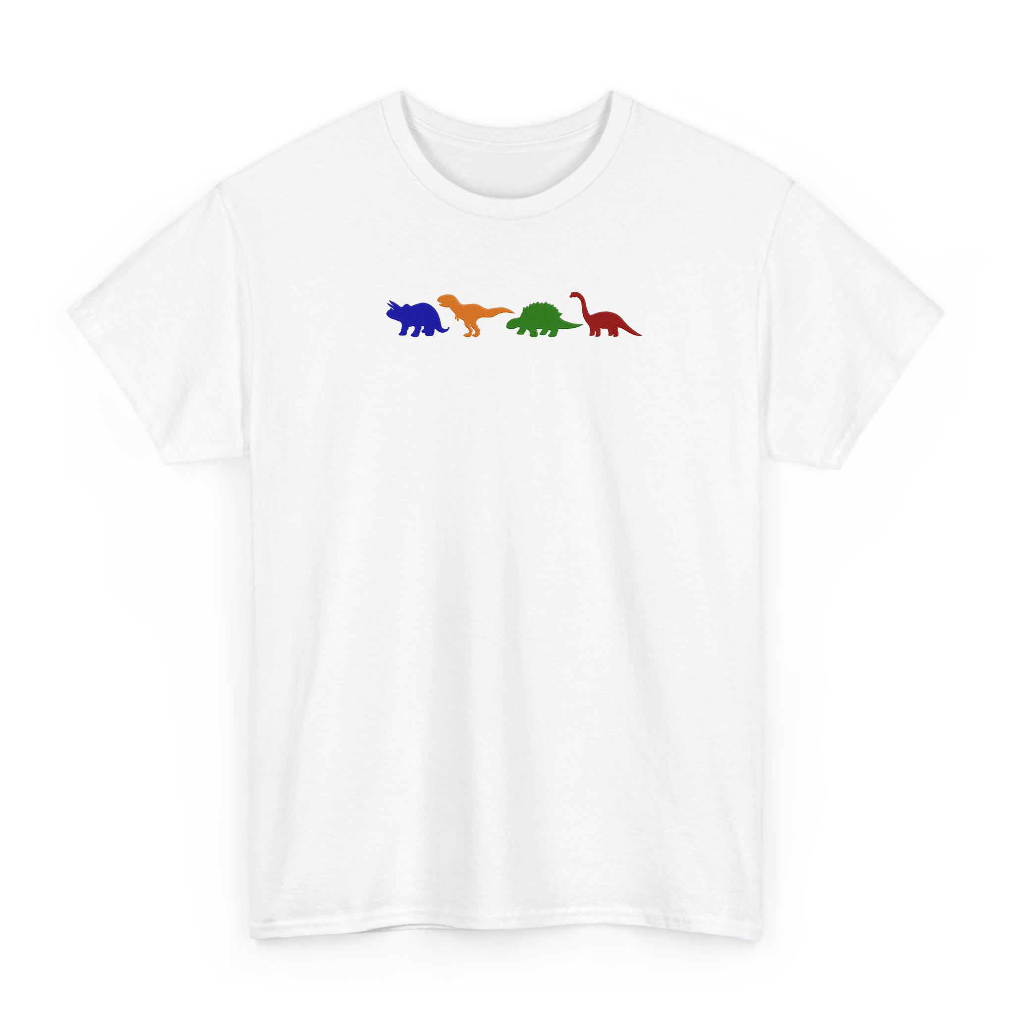 Dinosaurs Embroidered T-shirt For Dino Lovers