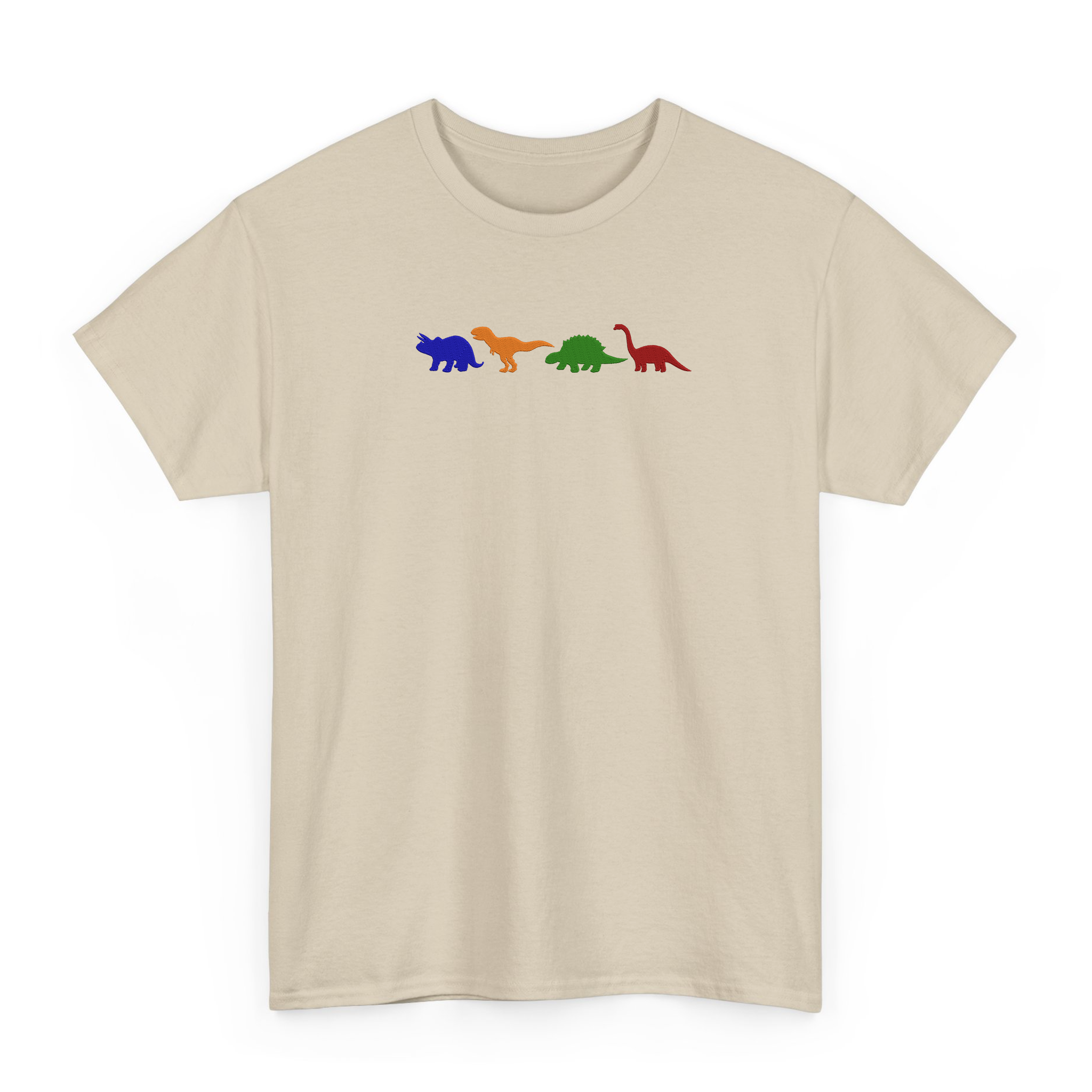 Dinosaurs Embroidered T-shirt For Dino Lovers