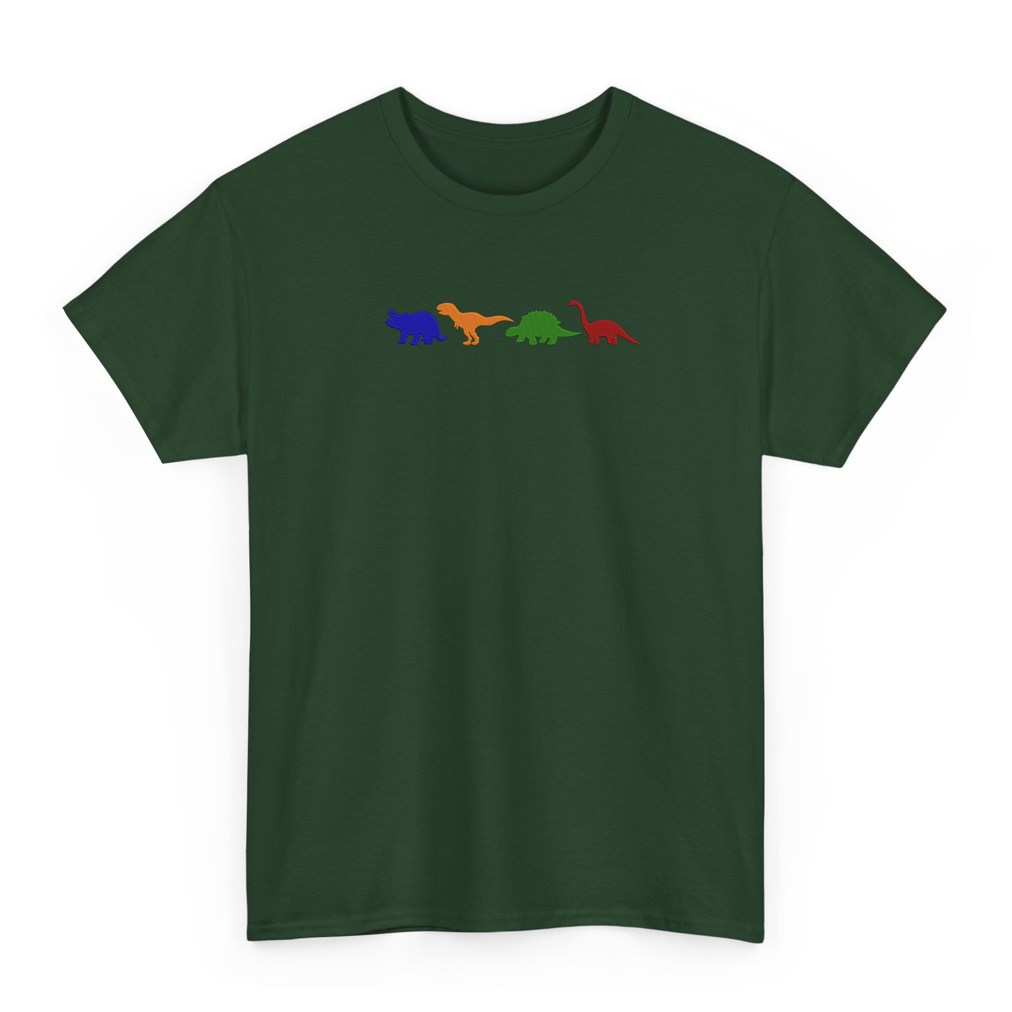 Dinosaurs Embroidered T-shirt For Dino Lovers