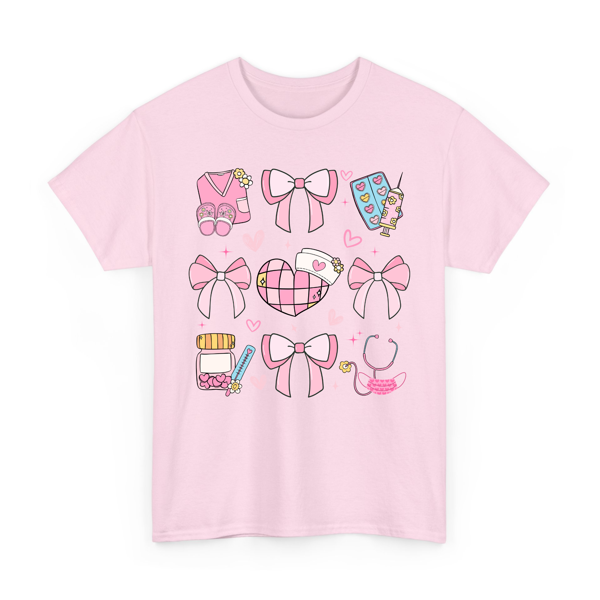 Pink Valentine Nurse Coquette T-shirt, Sweatshirt