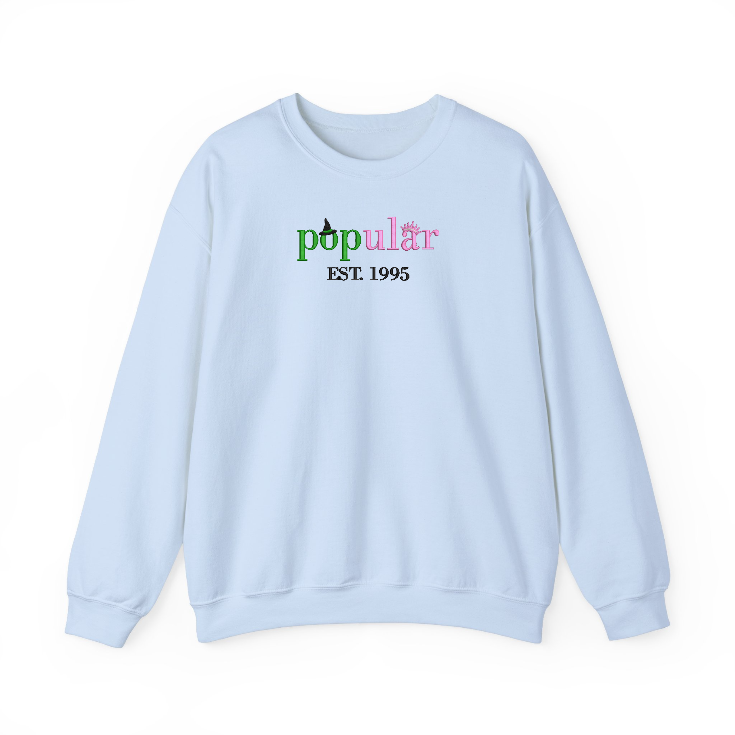 Pink And Green Popular Wizard Movie Embroidered Sweatshirt