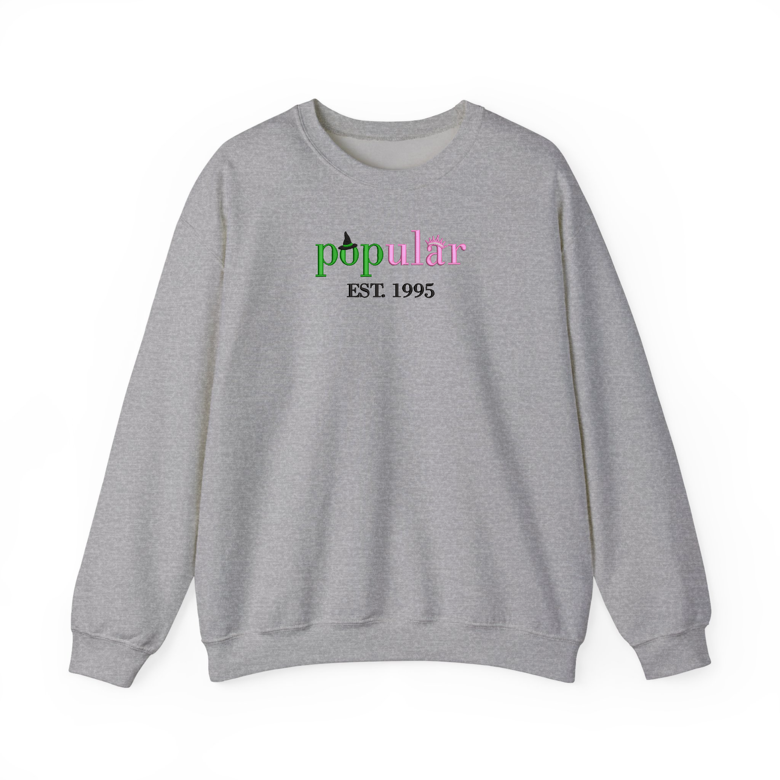 Pink And Green Popular Wizard Movie Embroidered Sweatshirt