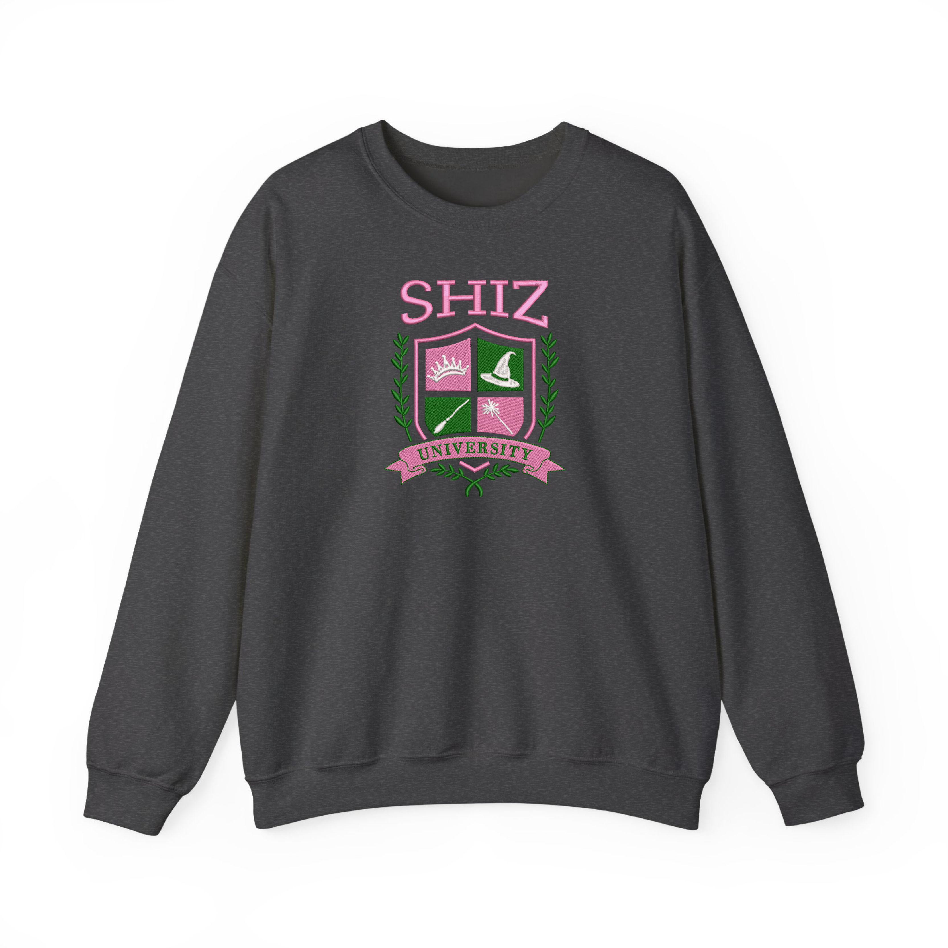 Pink And Green Shiz Uni Musical Movie Embroidered Sweatshirt