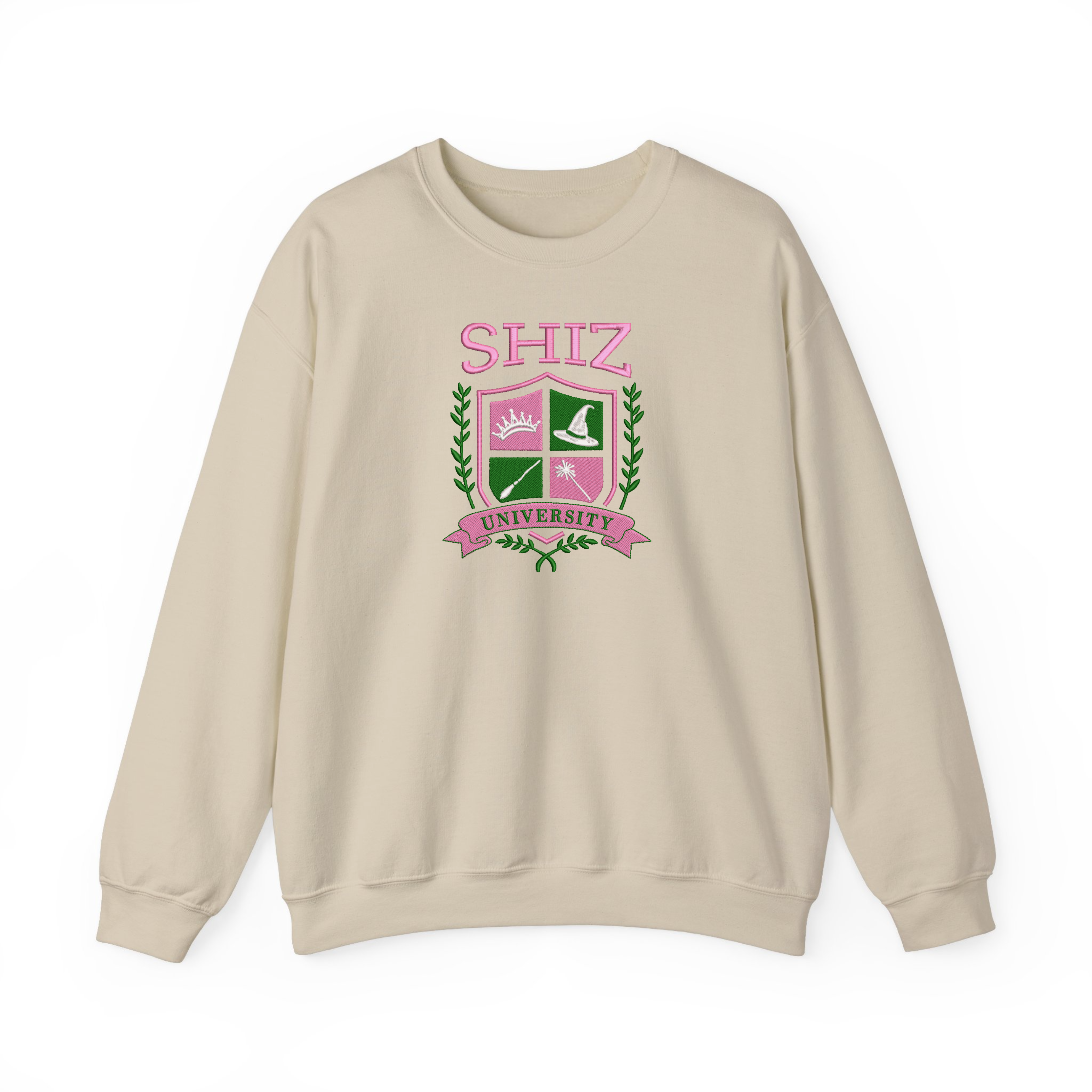 Pink And Green Shiz Uni Musical Movie Embroidered Sweatshirt