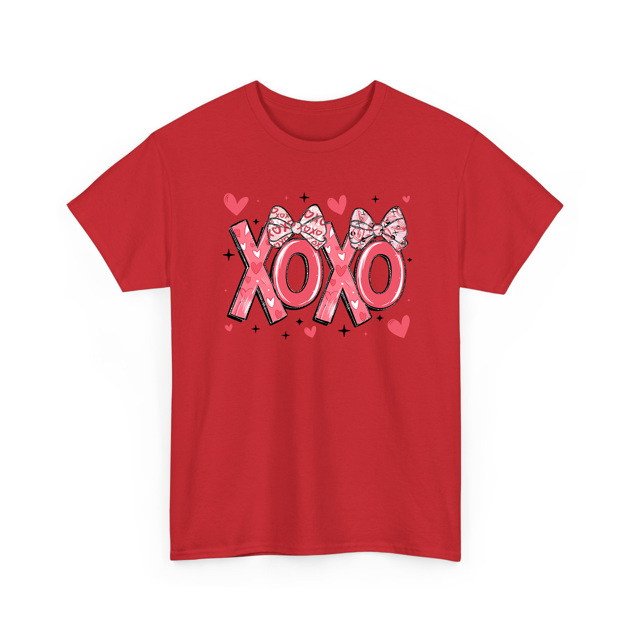 XOXO Pink Coquette Valentine T-shirt