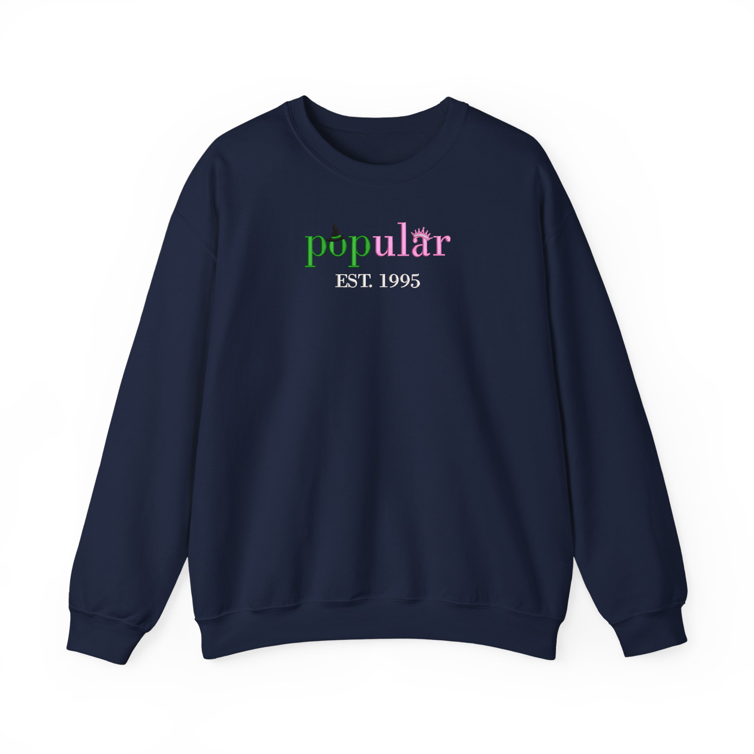 Pink And Green Popular Wizard Movie Embroidered Sweatshirt