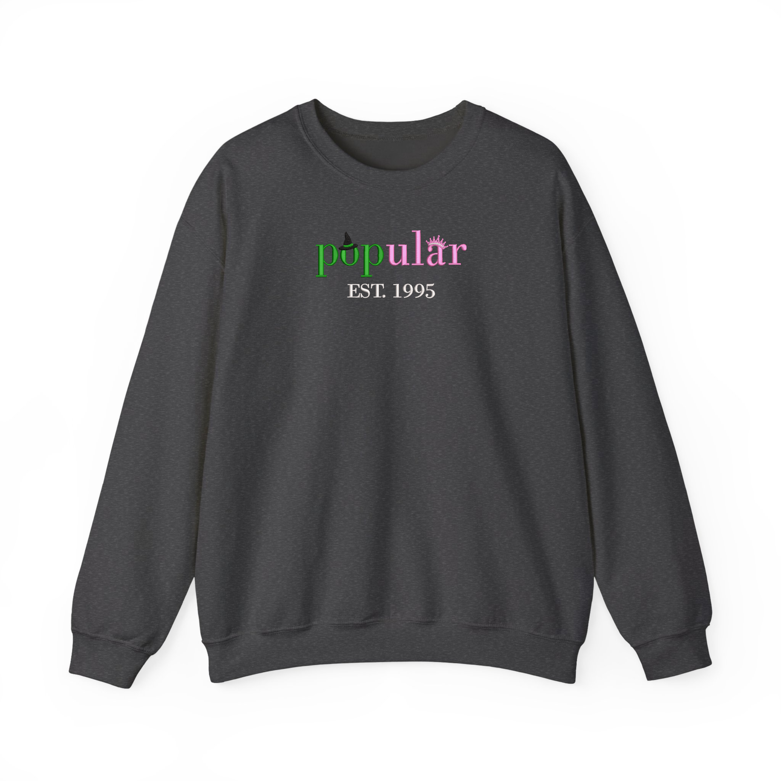 Pink And Green Popular Wizard Movie Embroidered Sweatshirt