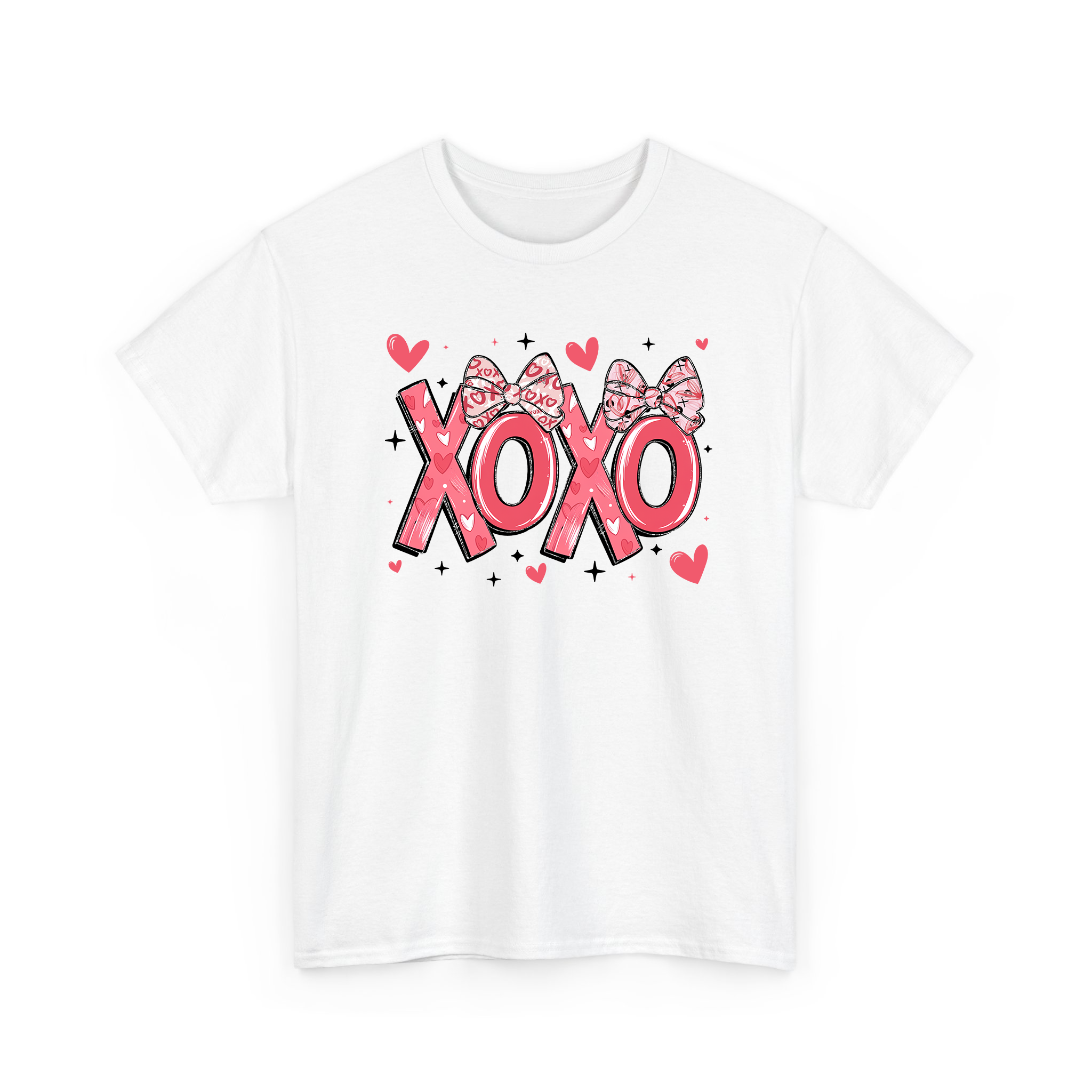 XOXO Pink Coquette Valentine T-shirt