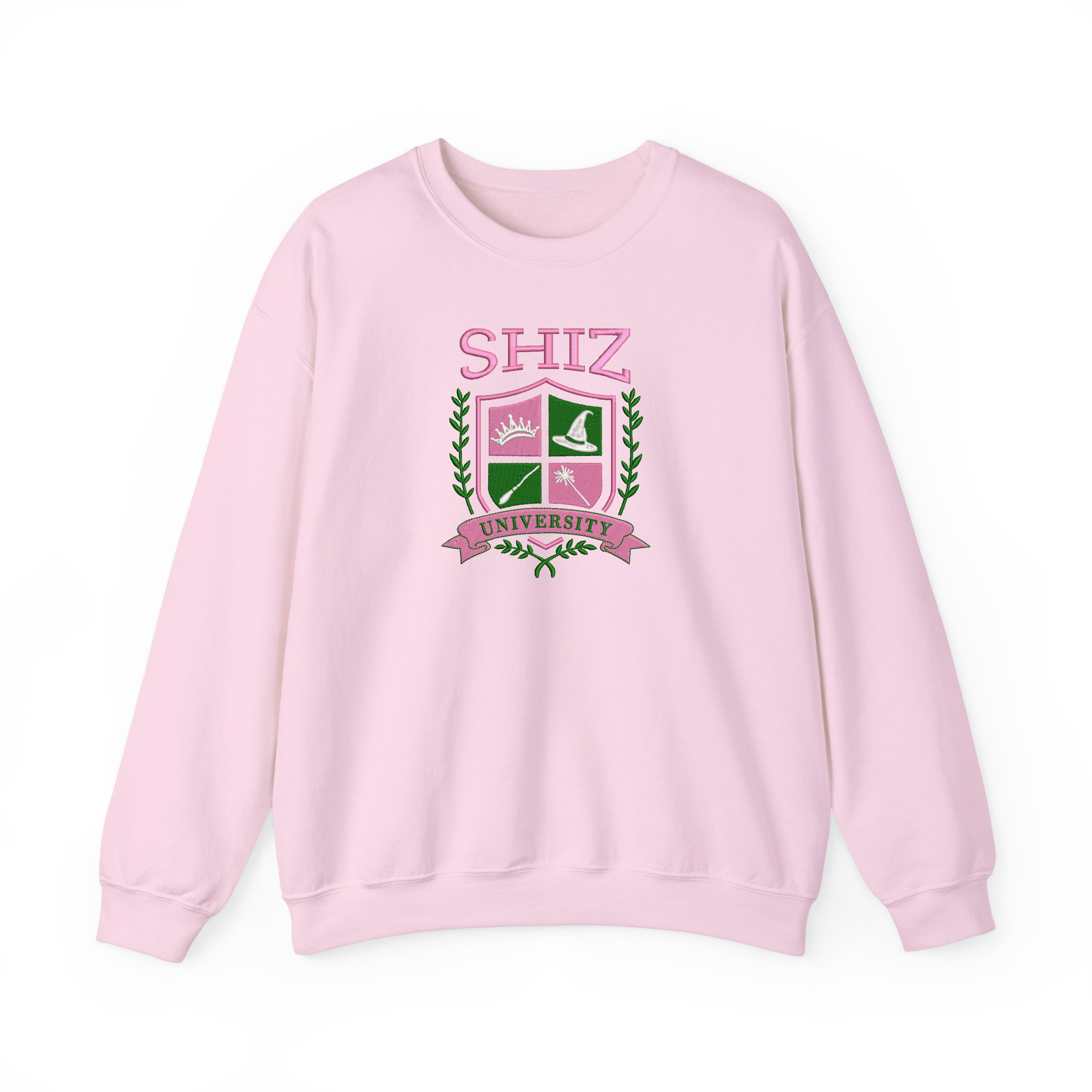 Pink And Green Shiz Uni Musical Movie Embroidered Sweatshirt