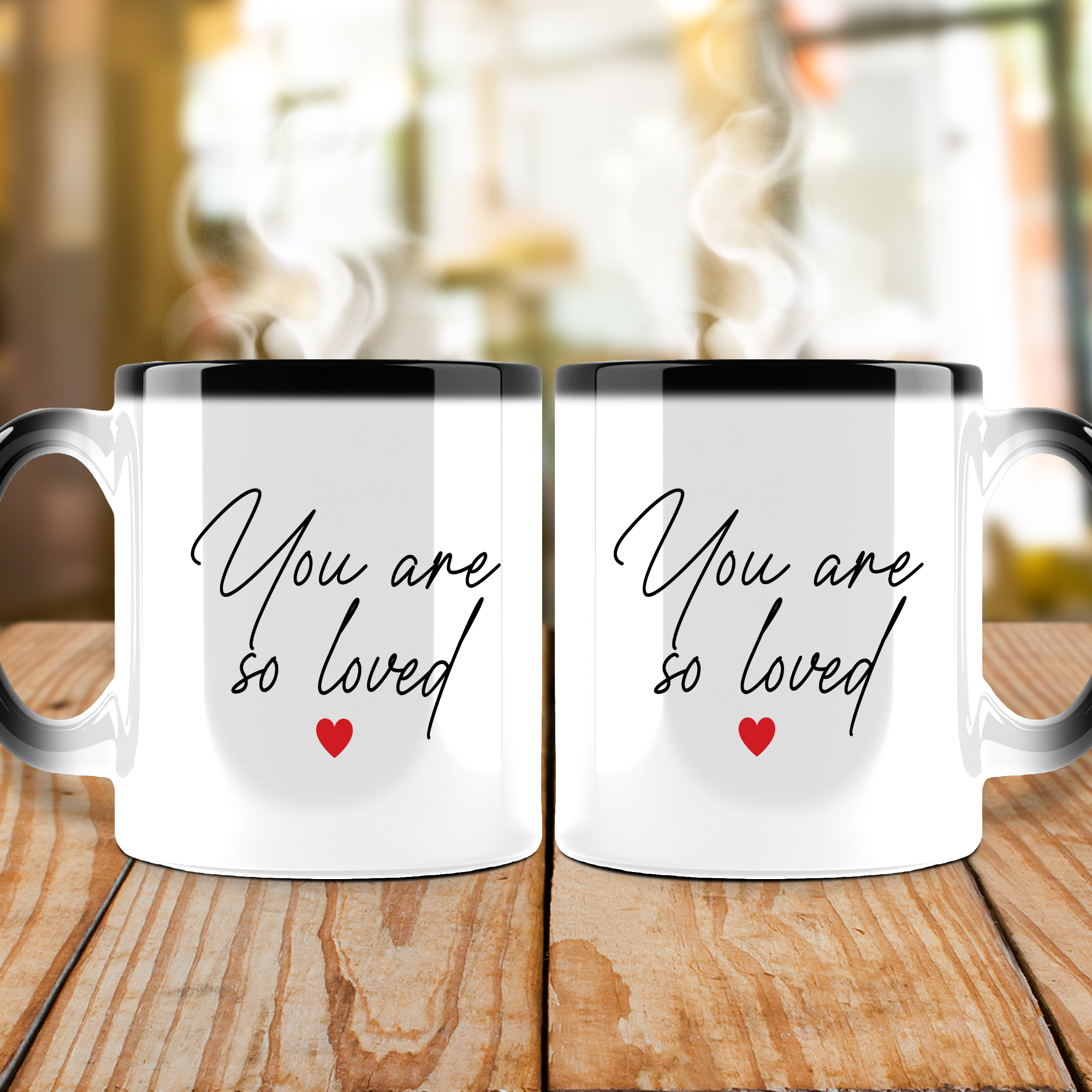 Custom Hidden Message Color Changing Mug for Love Message, Baby Reveal