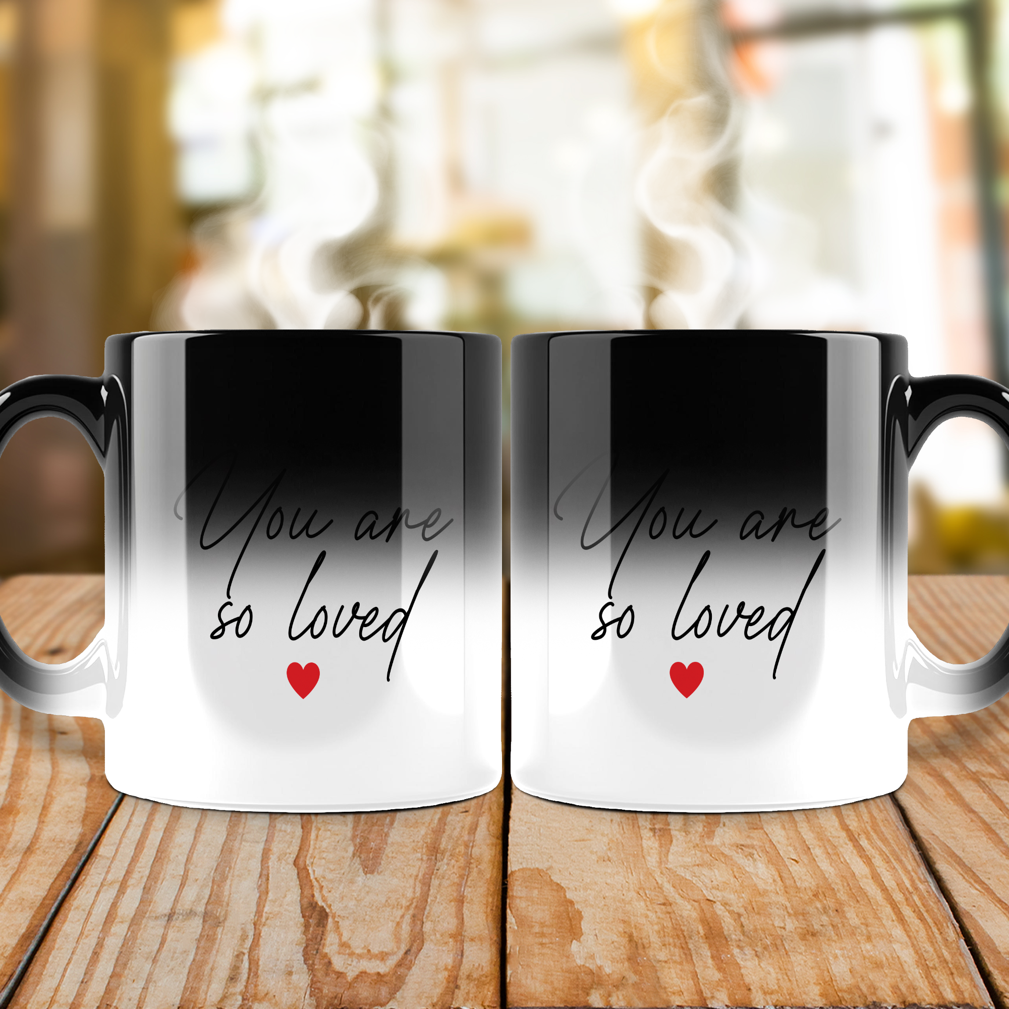 Custom Hidden Message Color Changing Mug for Love Message, Baby Reveal