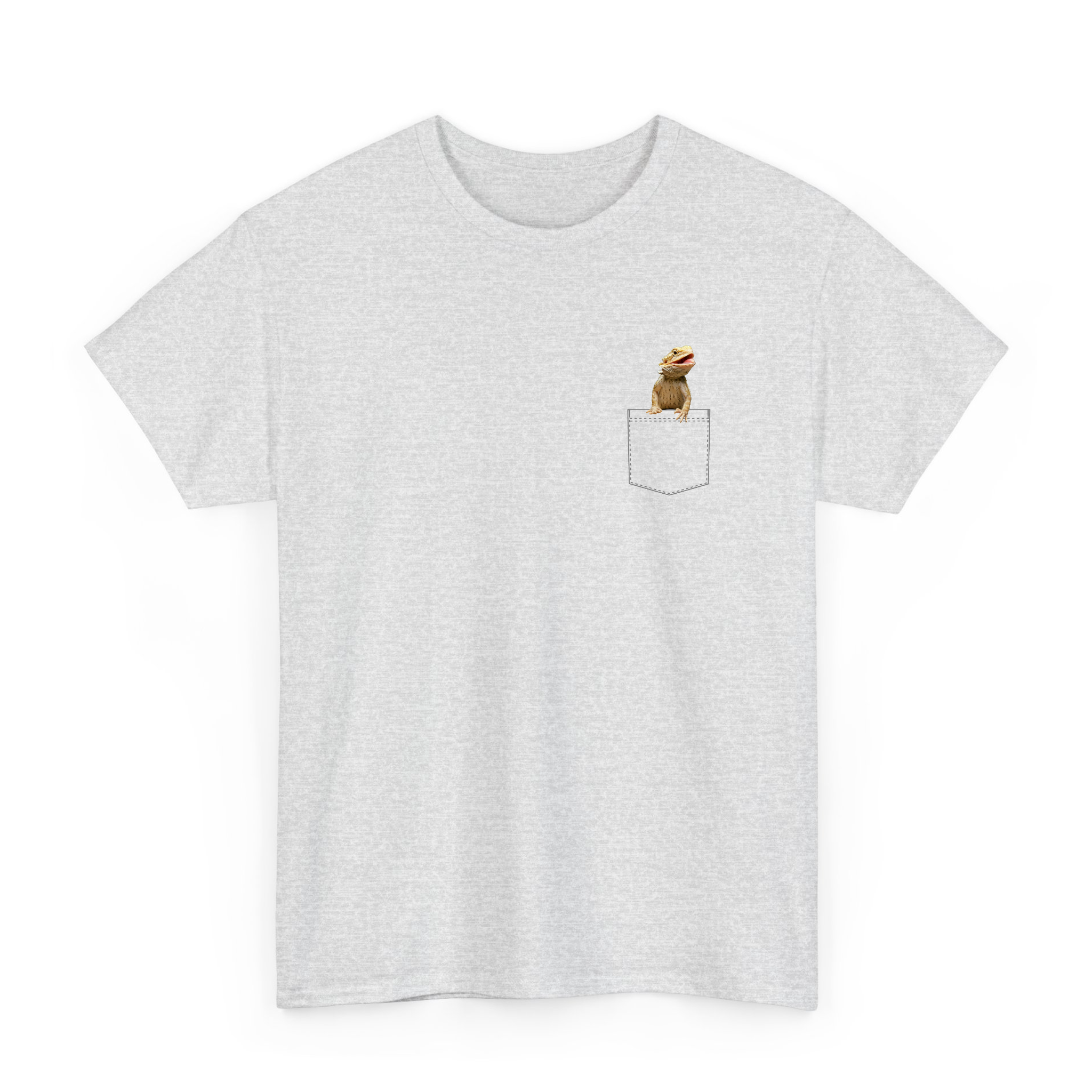 Funny Bearded Dragon in Pocket T-shirt